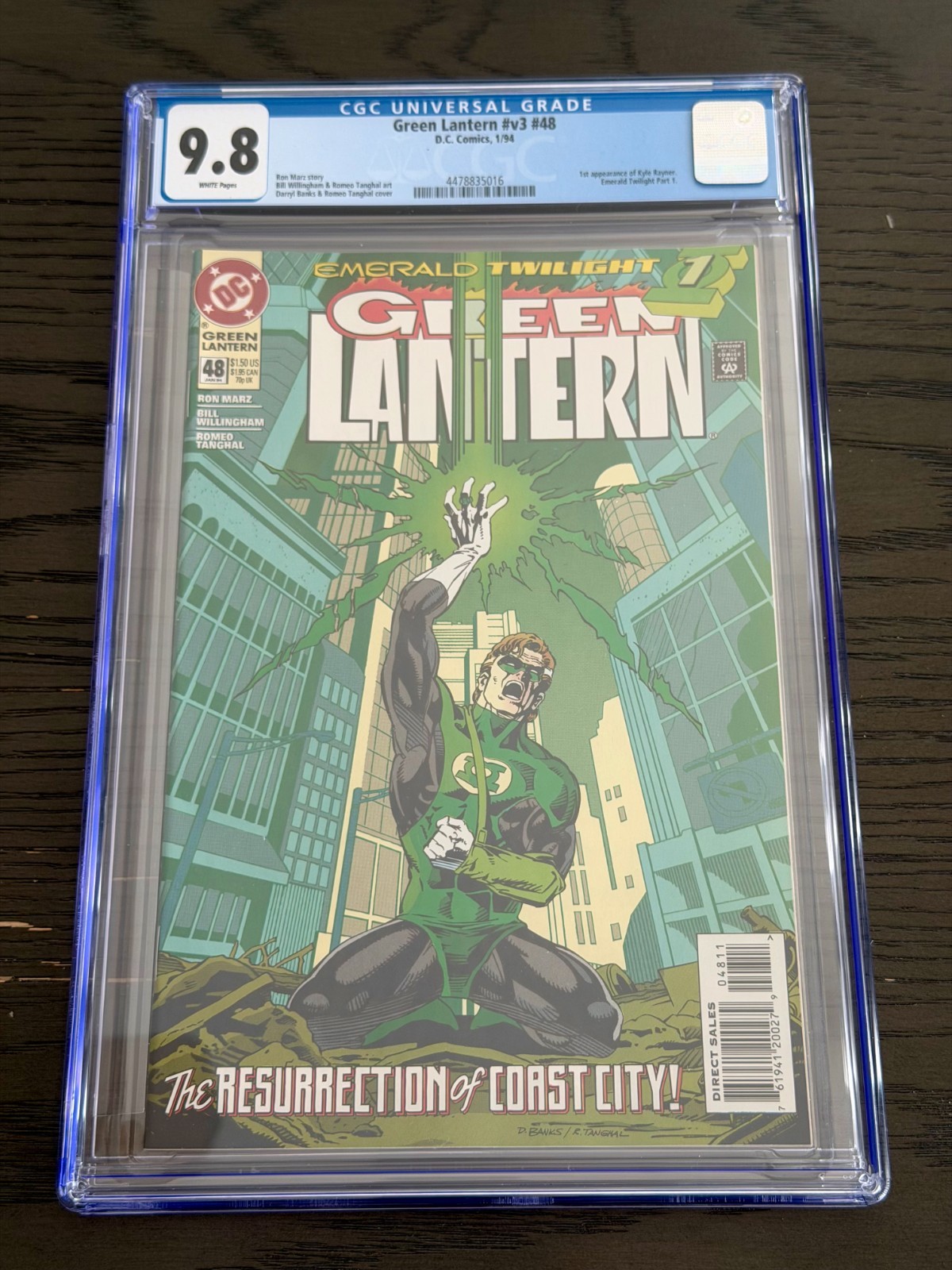 Green Lantern #48 (DC Comics, 1994) 1st Kyle Rayner CGC 9.8 NM/M
