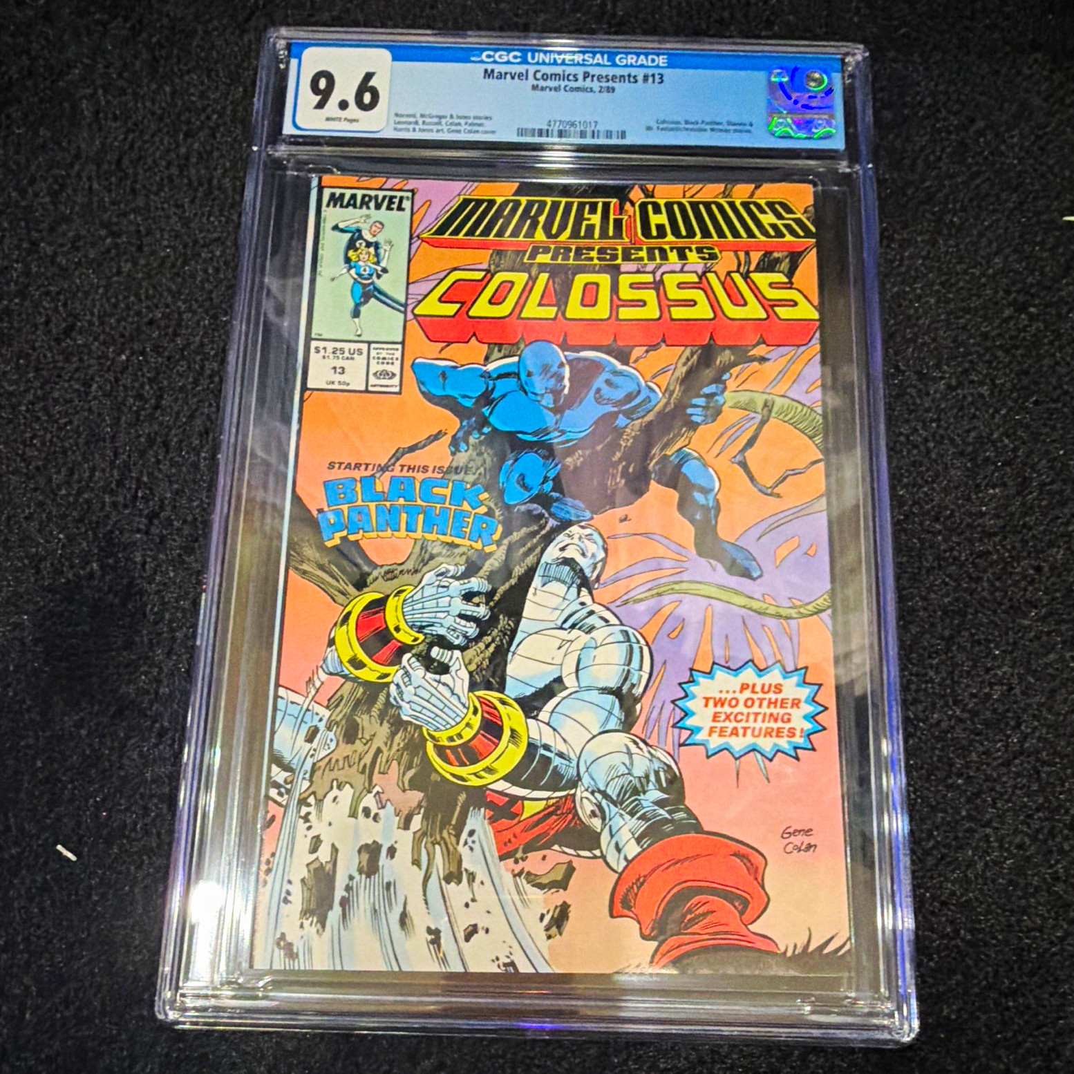 Marvel Comics Presents #13 CGC 9.6 (1989) Colossus Black Panther Gene Colan Hot