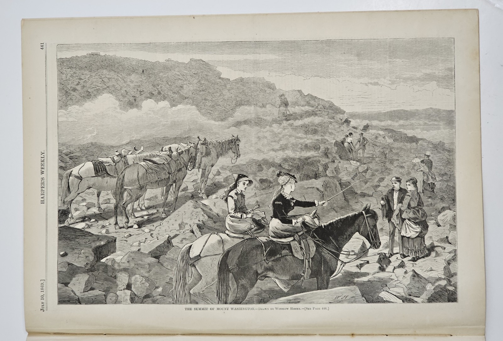 **July 1869 Harper's Weekly Full Iss. WINSLOW H. 