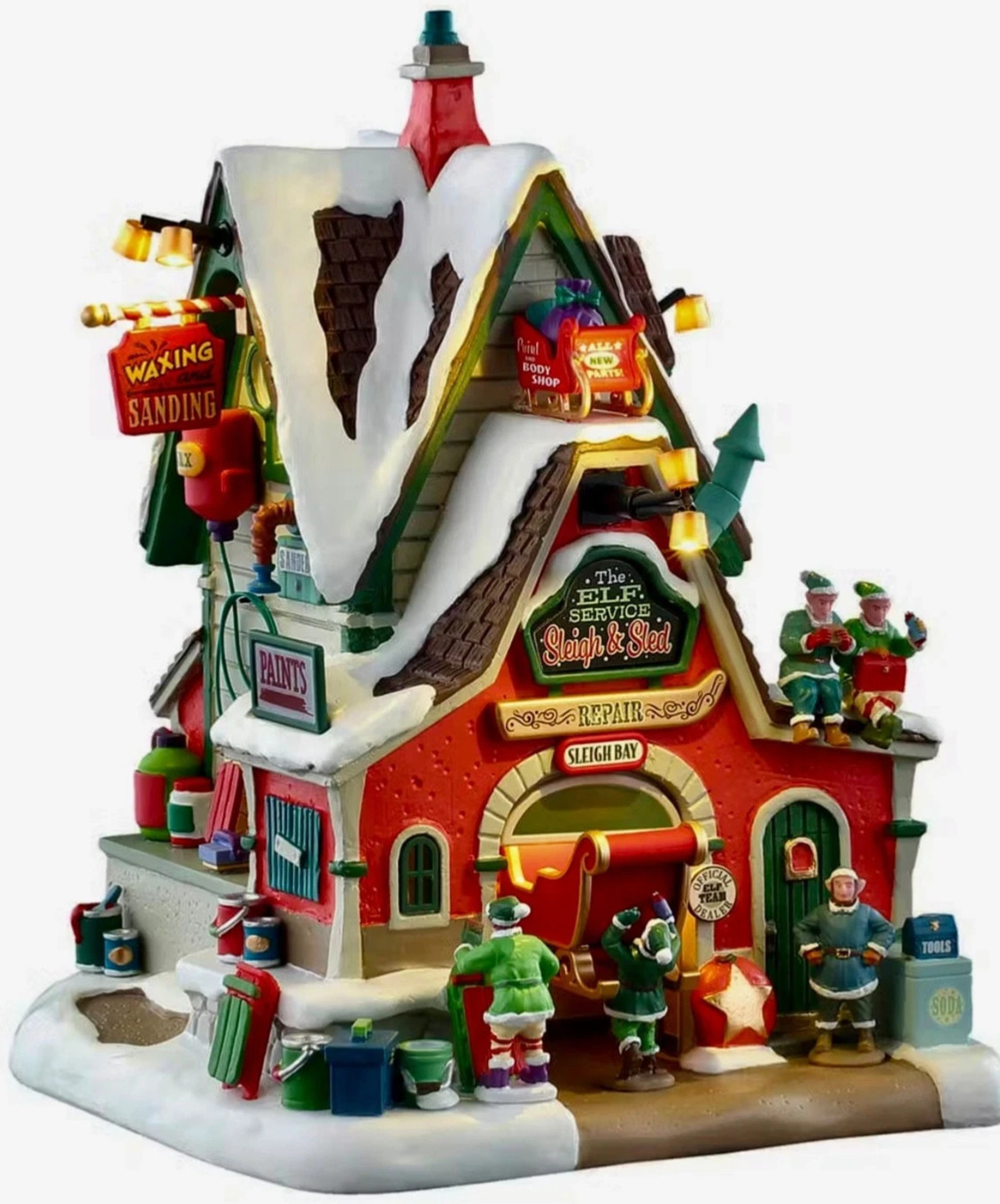 Lemax Santas Wonderland Village, The Elf Service Sleigh, 55315, New In Box