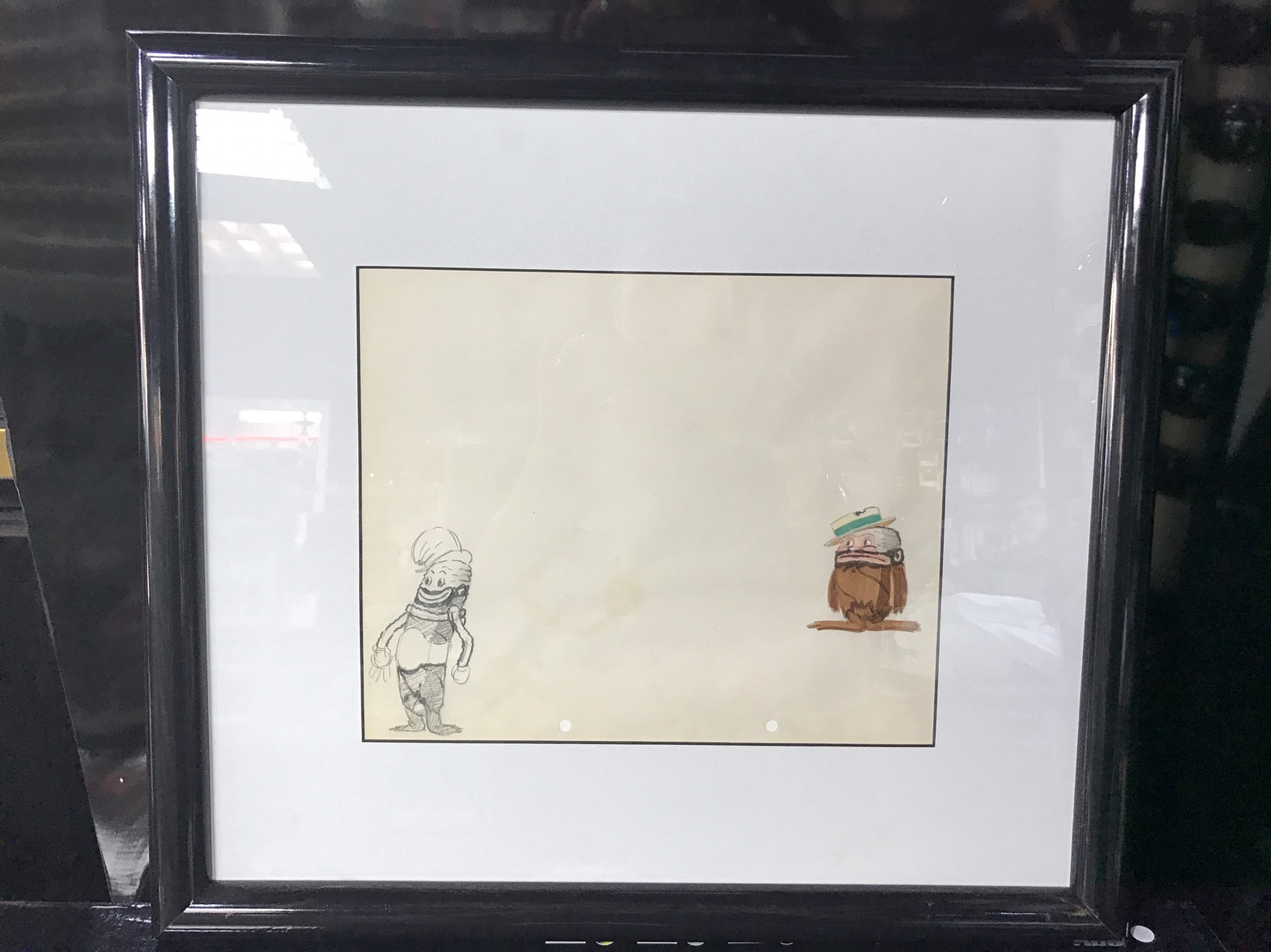 Original Animation Production Pencil 1930's Harman and Ising  Cigar art 2