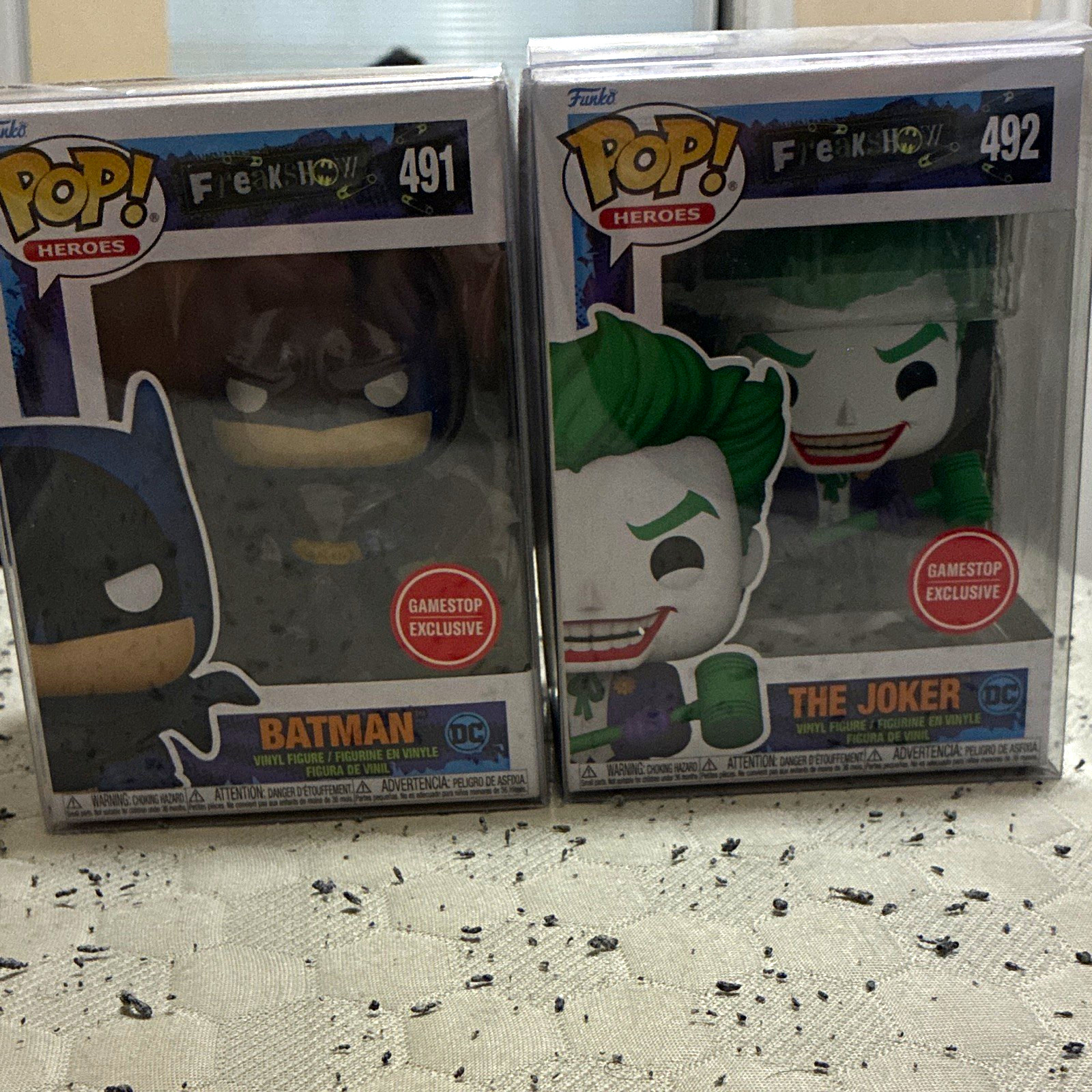 Funko Pop DC Heroes Batman #491 & Joker #492 GameStop Exclusive 2-Pack