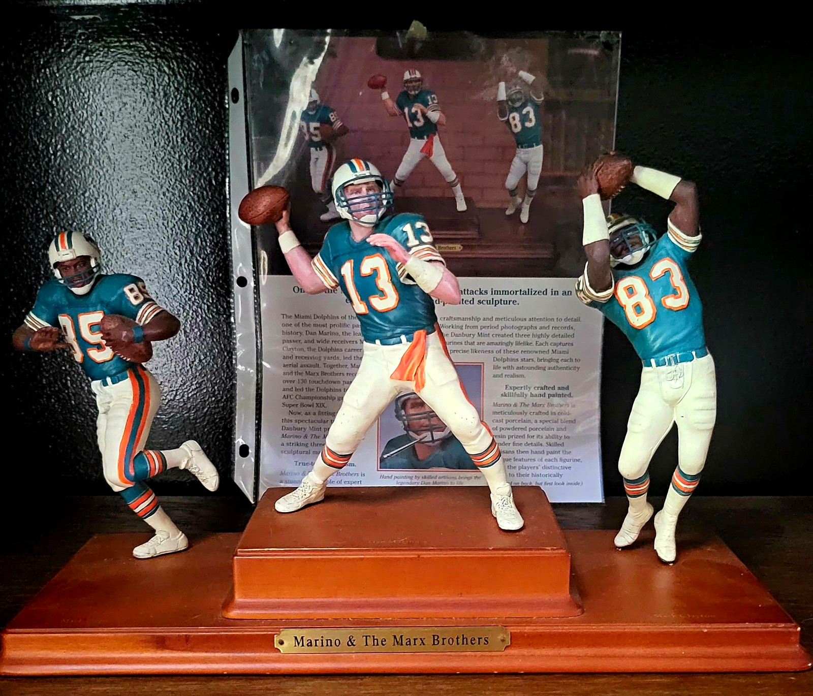 Danbury Mint Marino & Marx Brothers Dolphins Hand Painted Porcelain