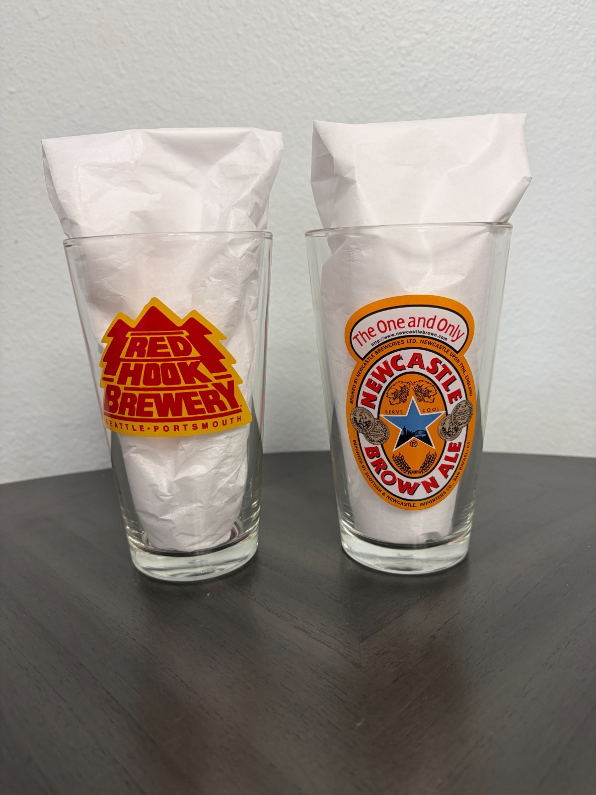 Vintage Biltmore Tap Room Pint Glasses Set Mark Dimmitt Purdue Area Lafayette IN