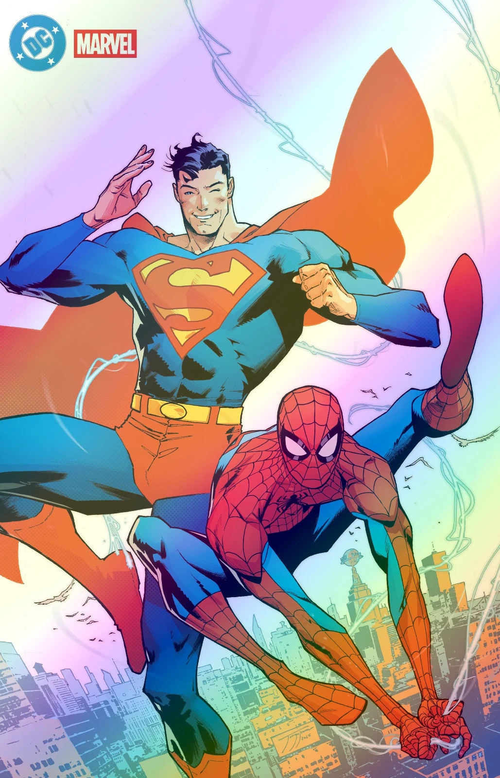 🌟FOIL🌟 SUPERMAN/SPIDER-MAN #1 (JIMENEZ VARIANT)(2026) COMIC BOOK ~ DC/MARVEL