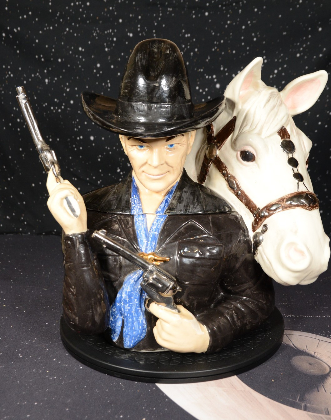 Happy Memories Hopalong Cassidy and Topper Cookie Jar Prototype Very Rare 1994