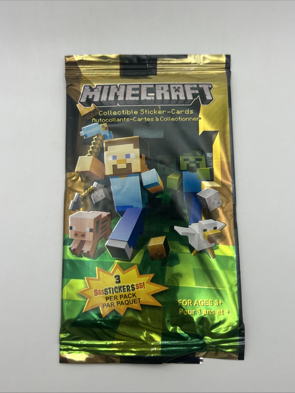 2015 JNX(JINX) Minecraft Collectible Sticker-Cards –Sealed Steve Creeper Rookie