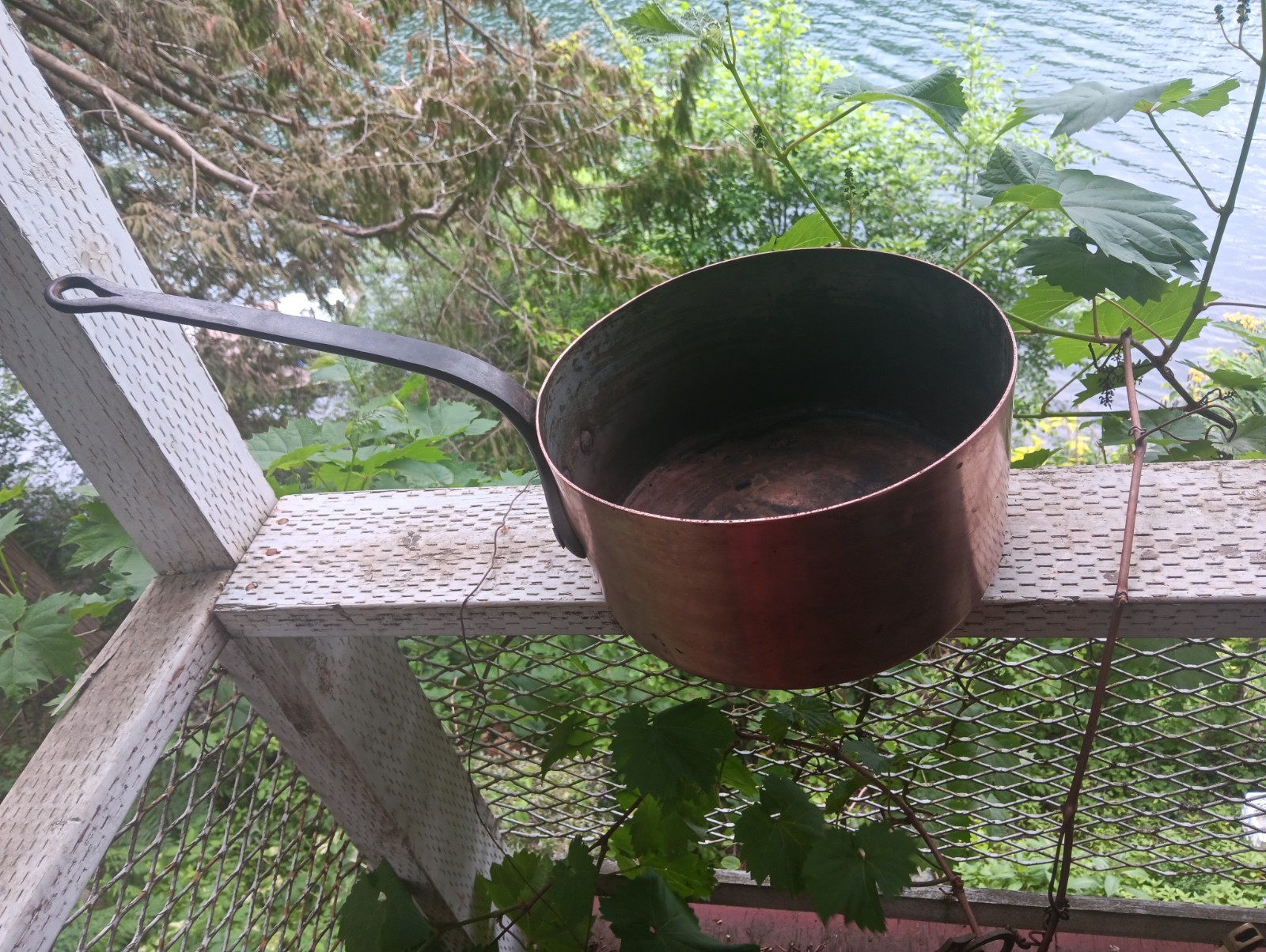 Huge Antique Copper Pan