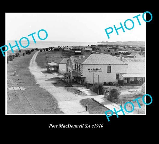 OLD 8x6 HISTORIC PHOTO OF PORT MacDONNELL S.A VIEW OF TOWNSHIP c1910