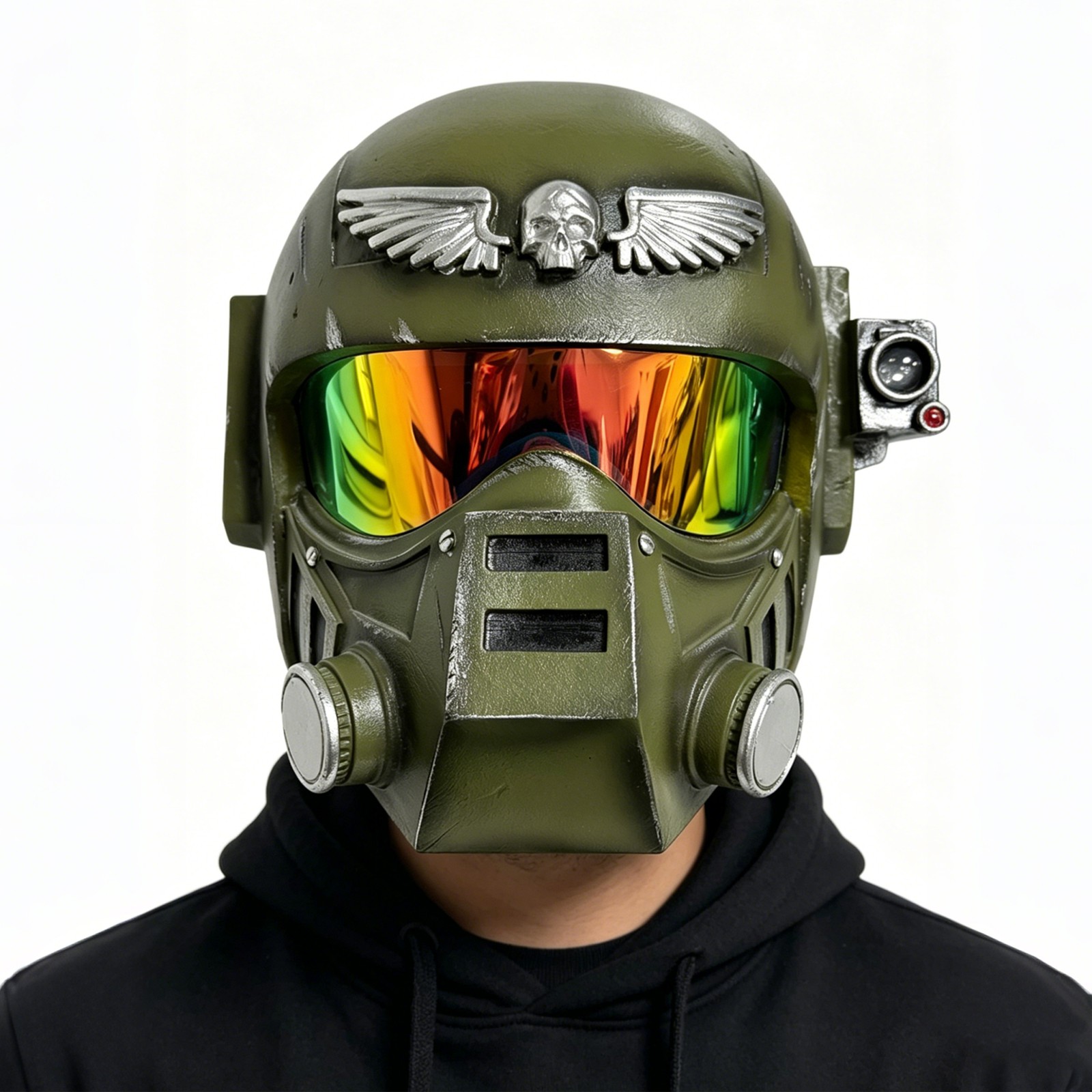 Warhammer 40k Imperial Guard Helmet Game Cosplay Full Head Mask Prop Replica