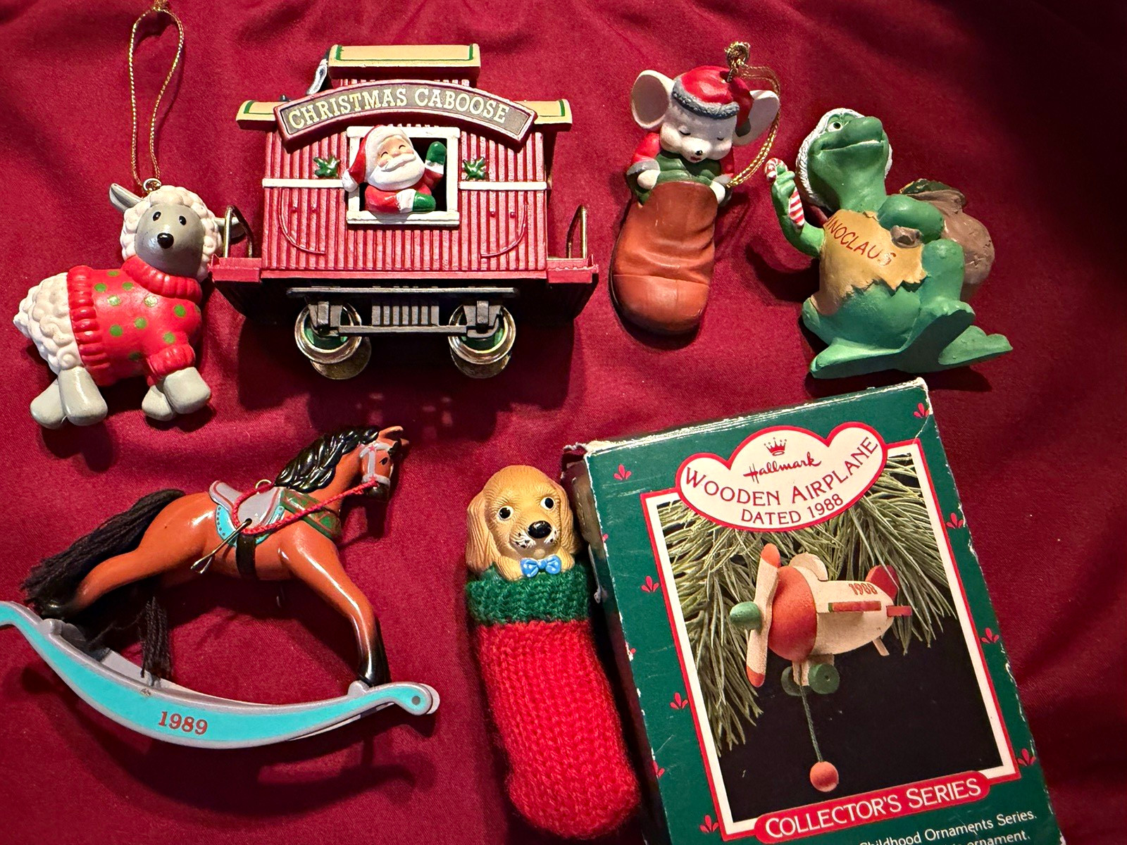 Collector’s Series VTG Christmas Ornament Lot of 7 1988-1991 some Hallmark