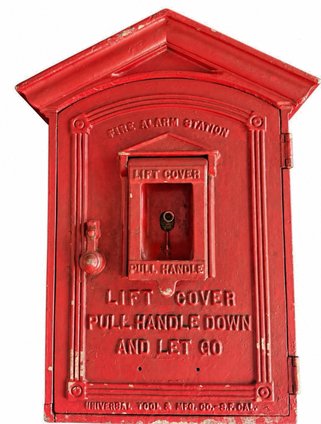 Vintage Universal Tool Mfg Co Fire Alarm Station Call Box San Francisco AS IS