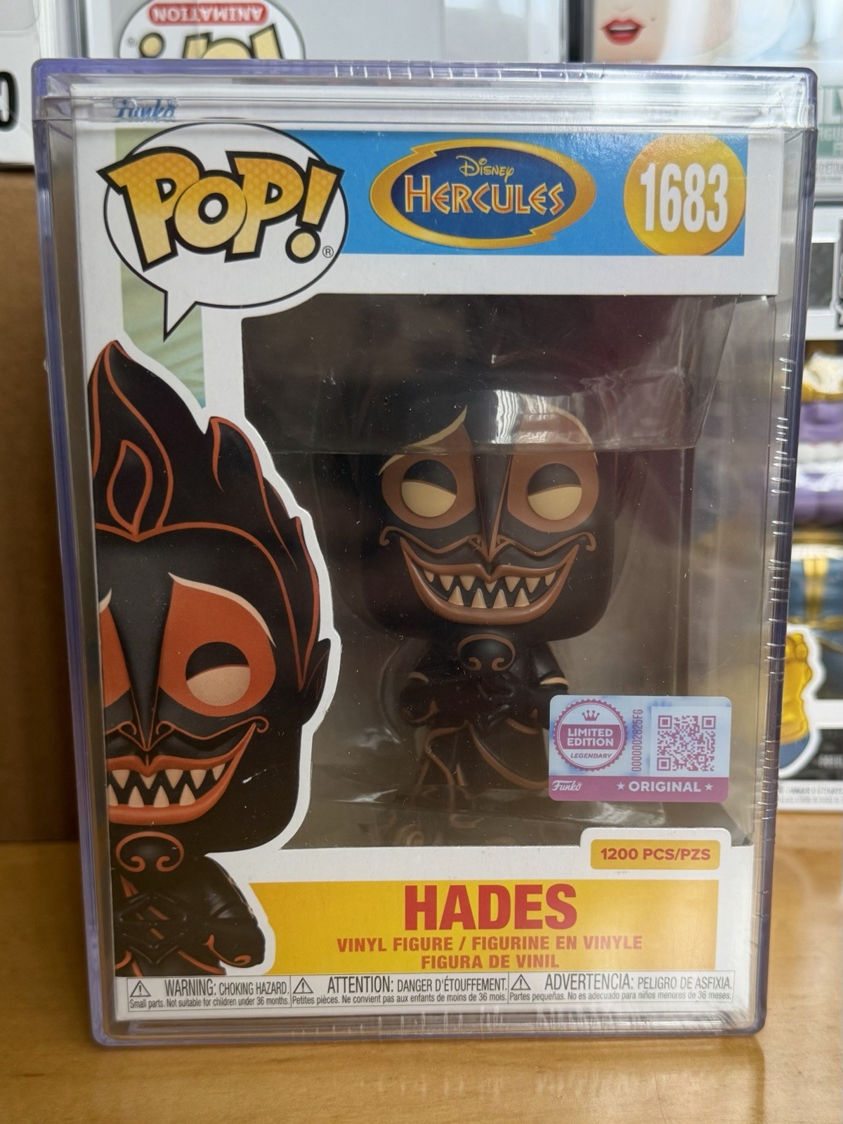 Funko Pop Hades (Pottery Deco) with Pop Protector #1683 LE/1200 Ships Now