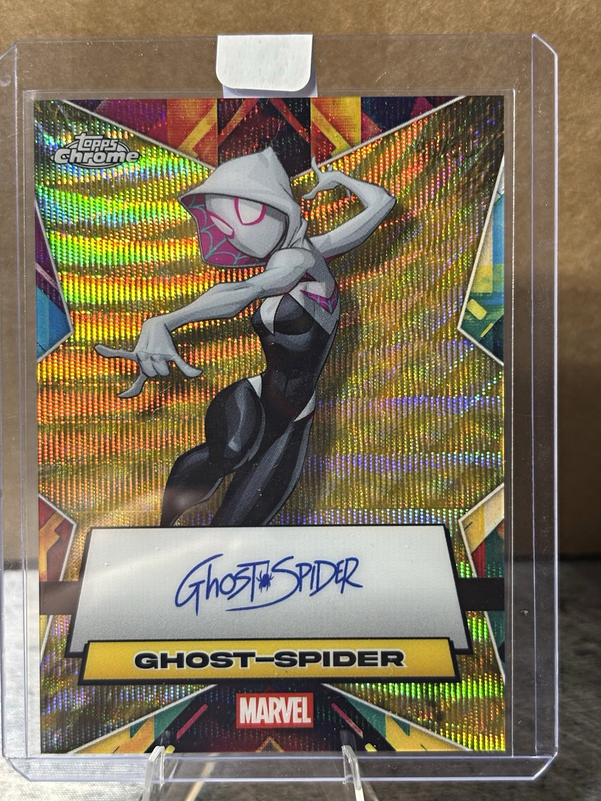 Topps 2025 Marvel Chrome Ghost-Spider Facsimile Autograph FA-GS 47/50