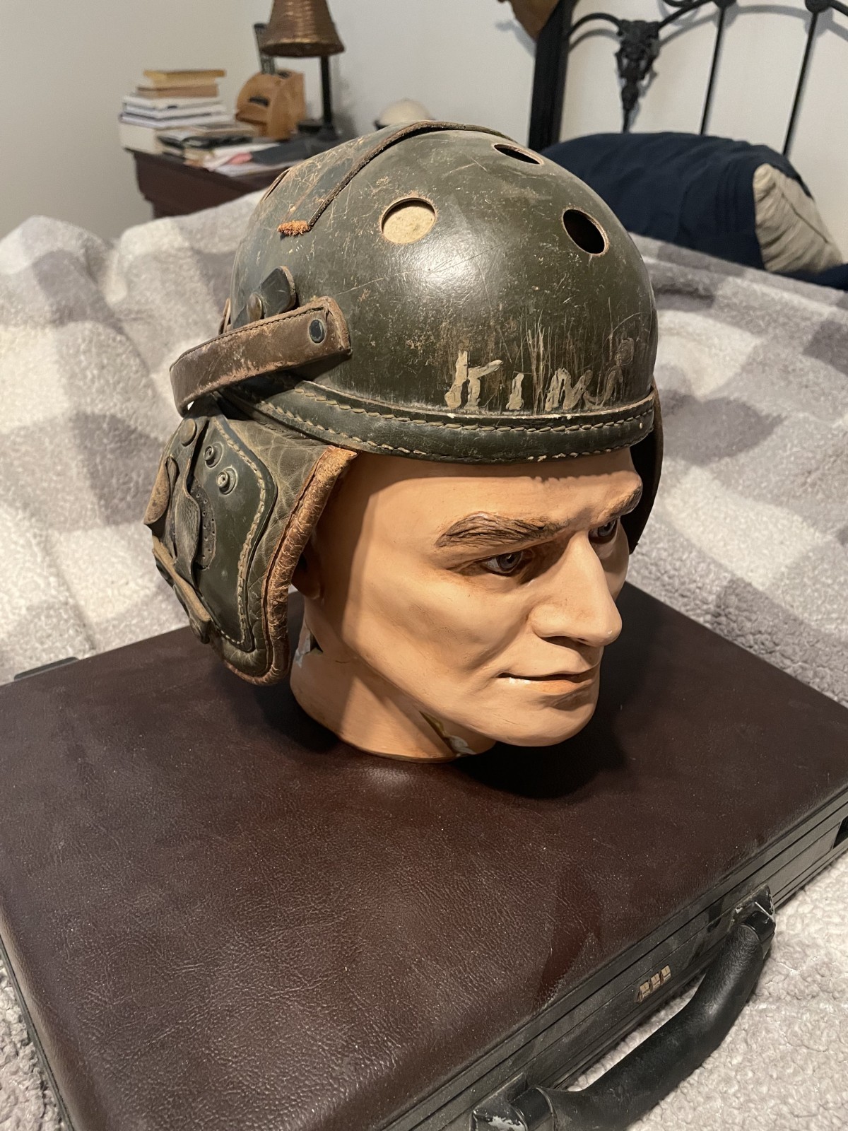 US WWII ARMY M38 TANKER HELMET  M-1938 WILSON Size 7 1/8 Original
