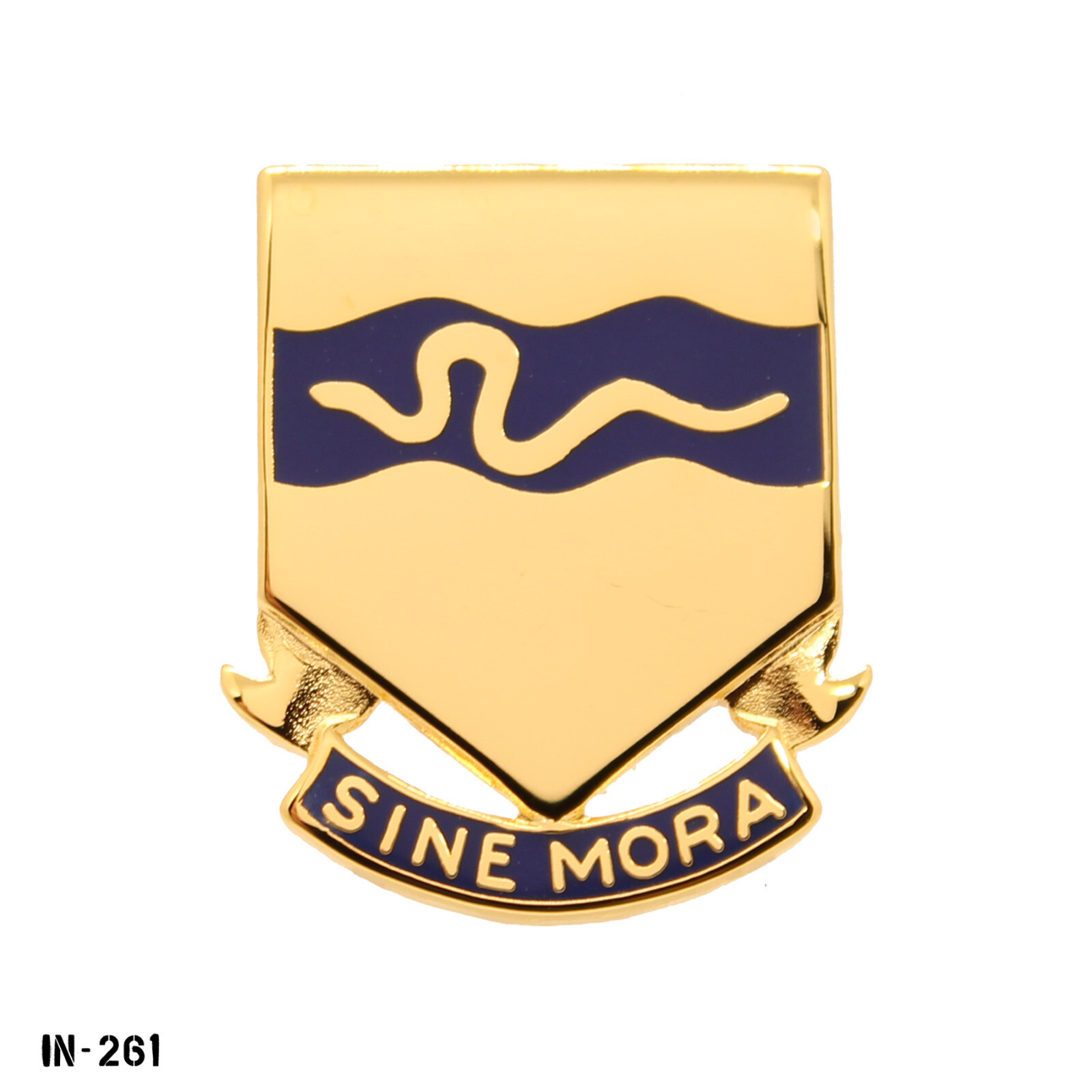 116th Cavalry ~ Sine Mora ~ US Army DUI Crest Pin ~ Vanguard ~ NEW