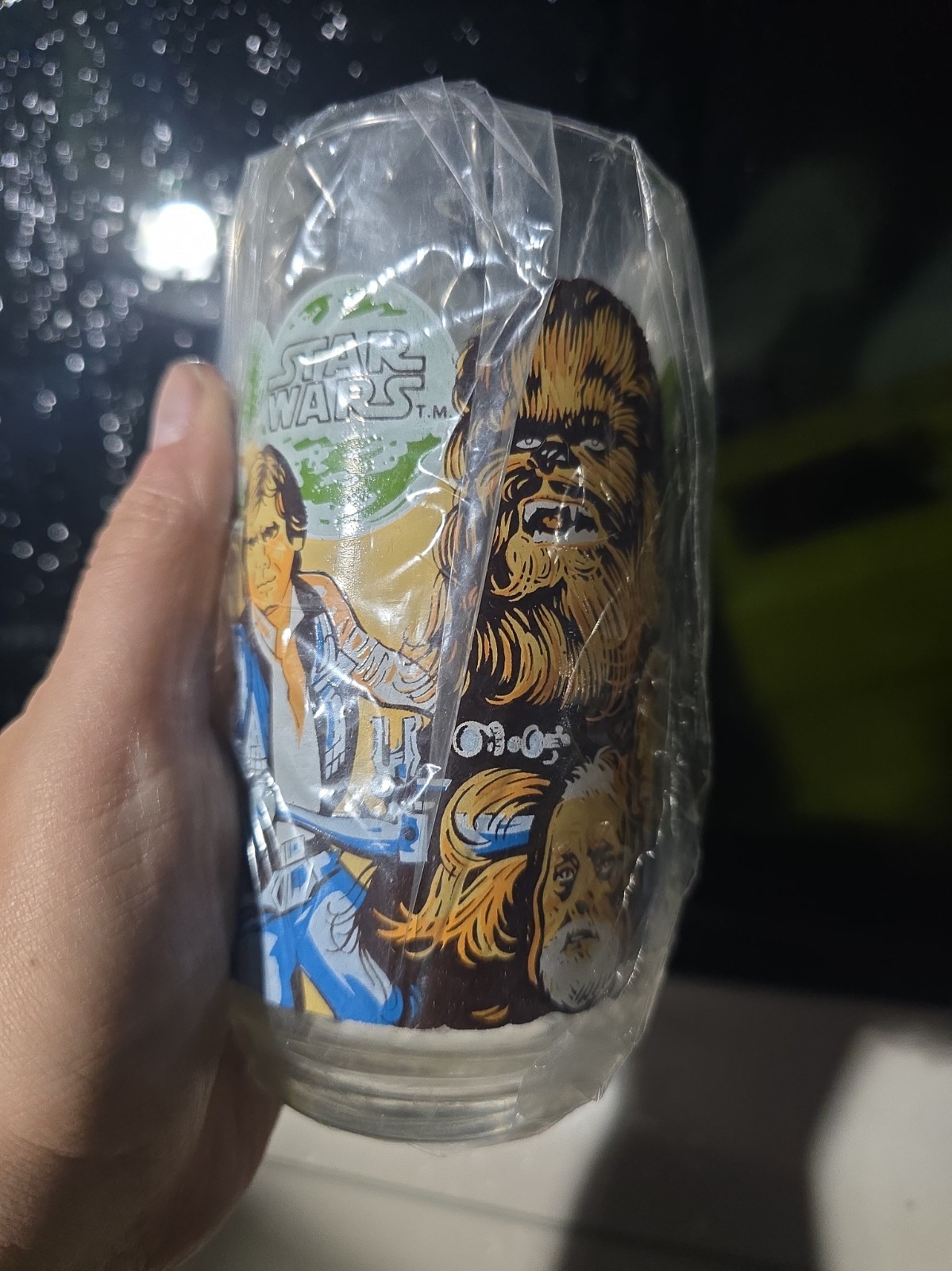 Vintage Chewbacca Glass 1977 Burger King New