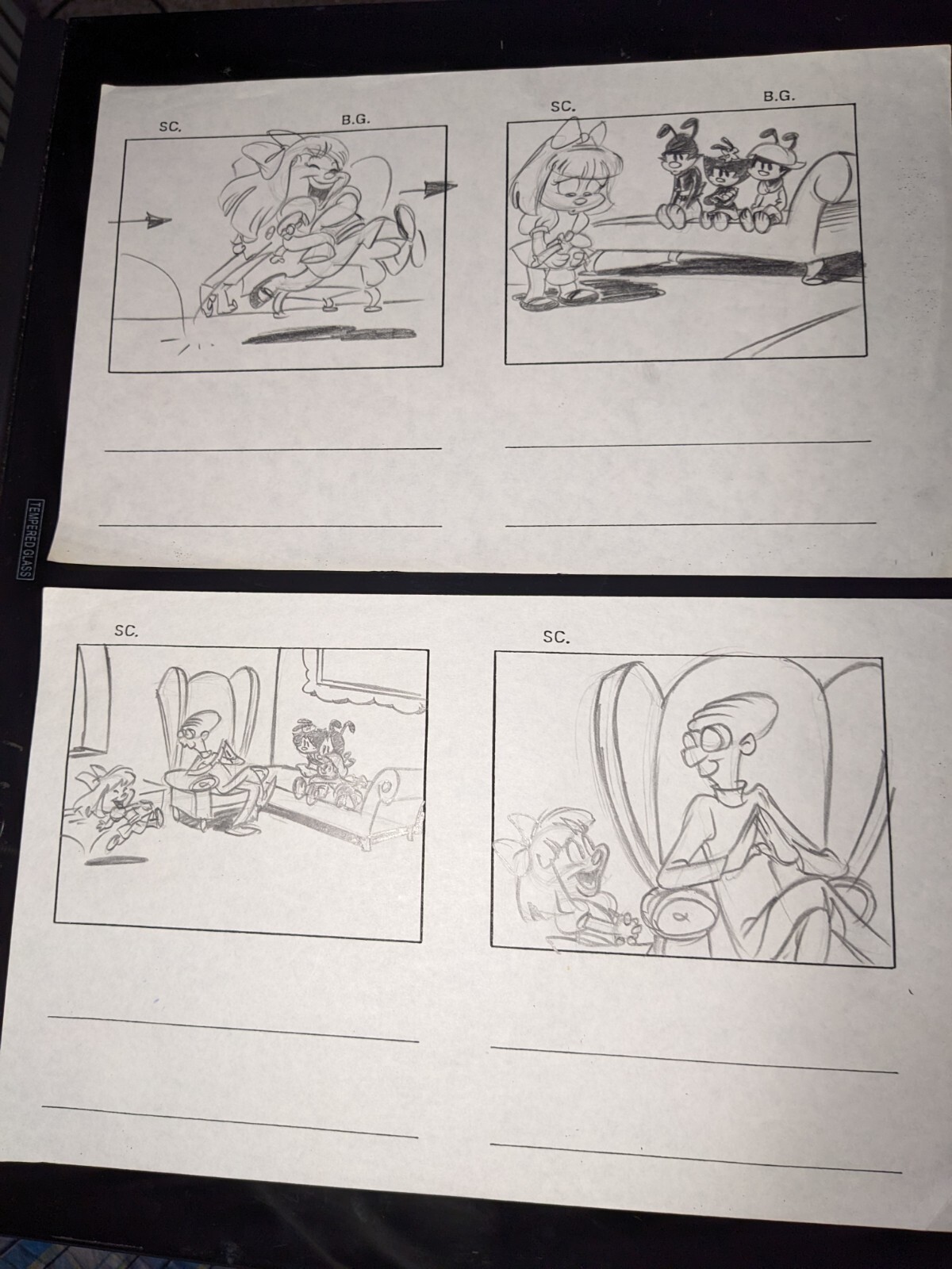 Animaniacs animation cel production art vintage cartoons cartoon STORYBOARDS I11