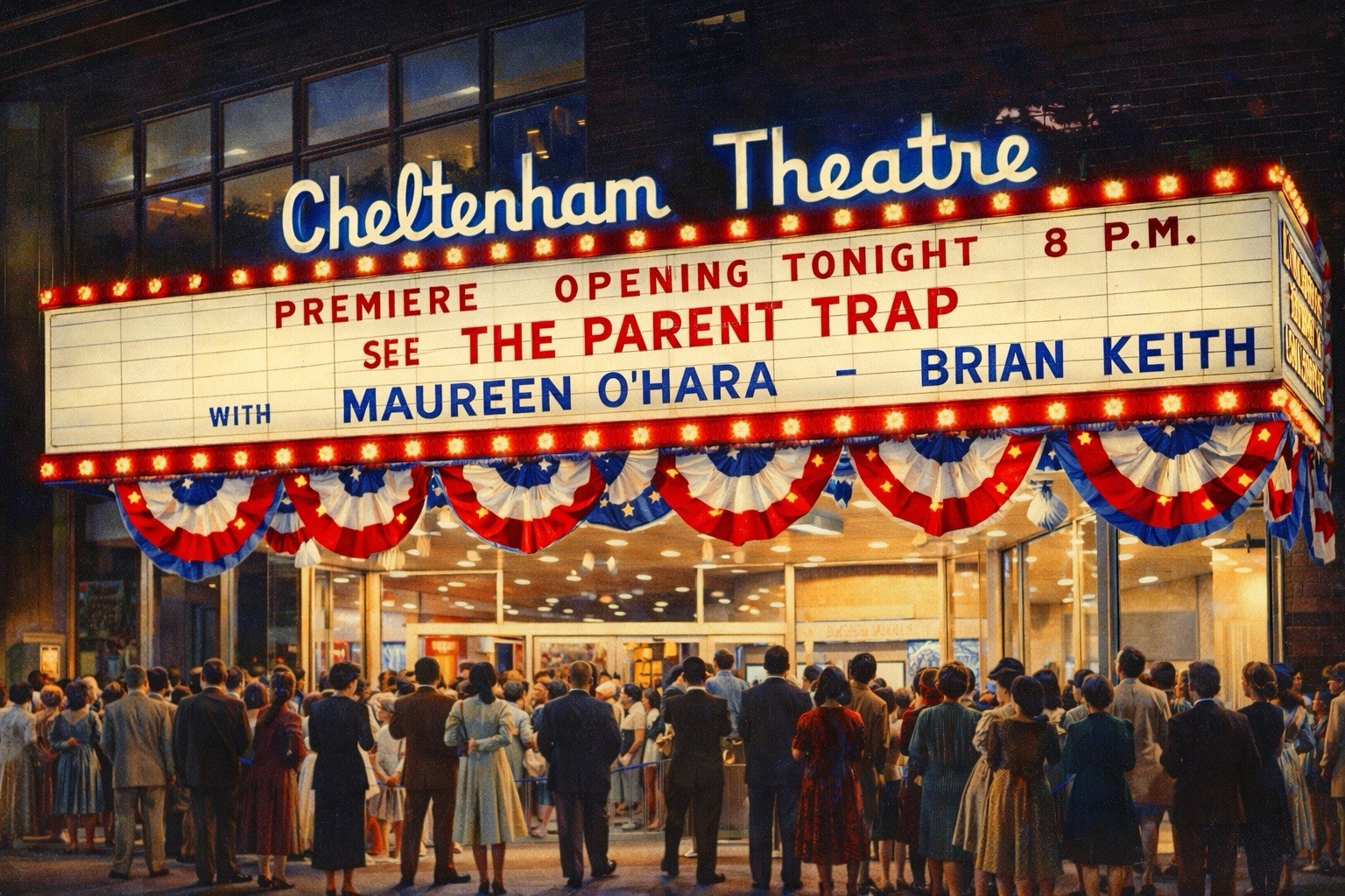 Cheltenham Theatre Philadelphia PA MODERN Vintage Postcard A665