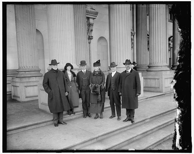 Washington D.C. Mrs Lawrence Lewis Simon D Fess C Curtis 1910s Capitol Steps