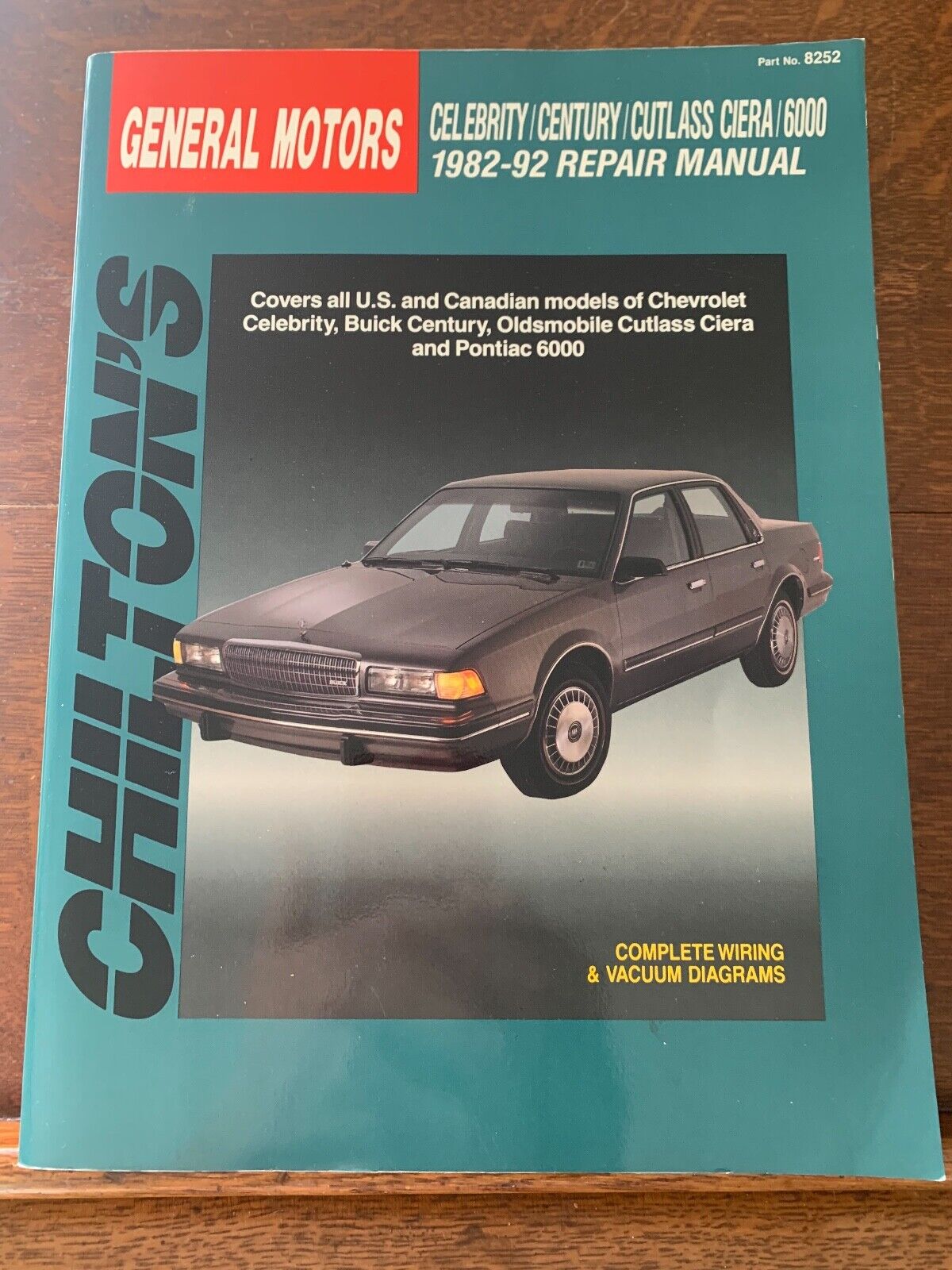 Chilton's General Motors Repair Manual 1982-92, Celebrity Century Cutlass Ciera 