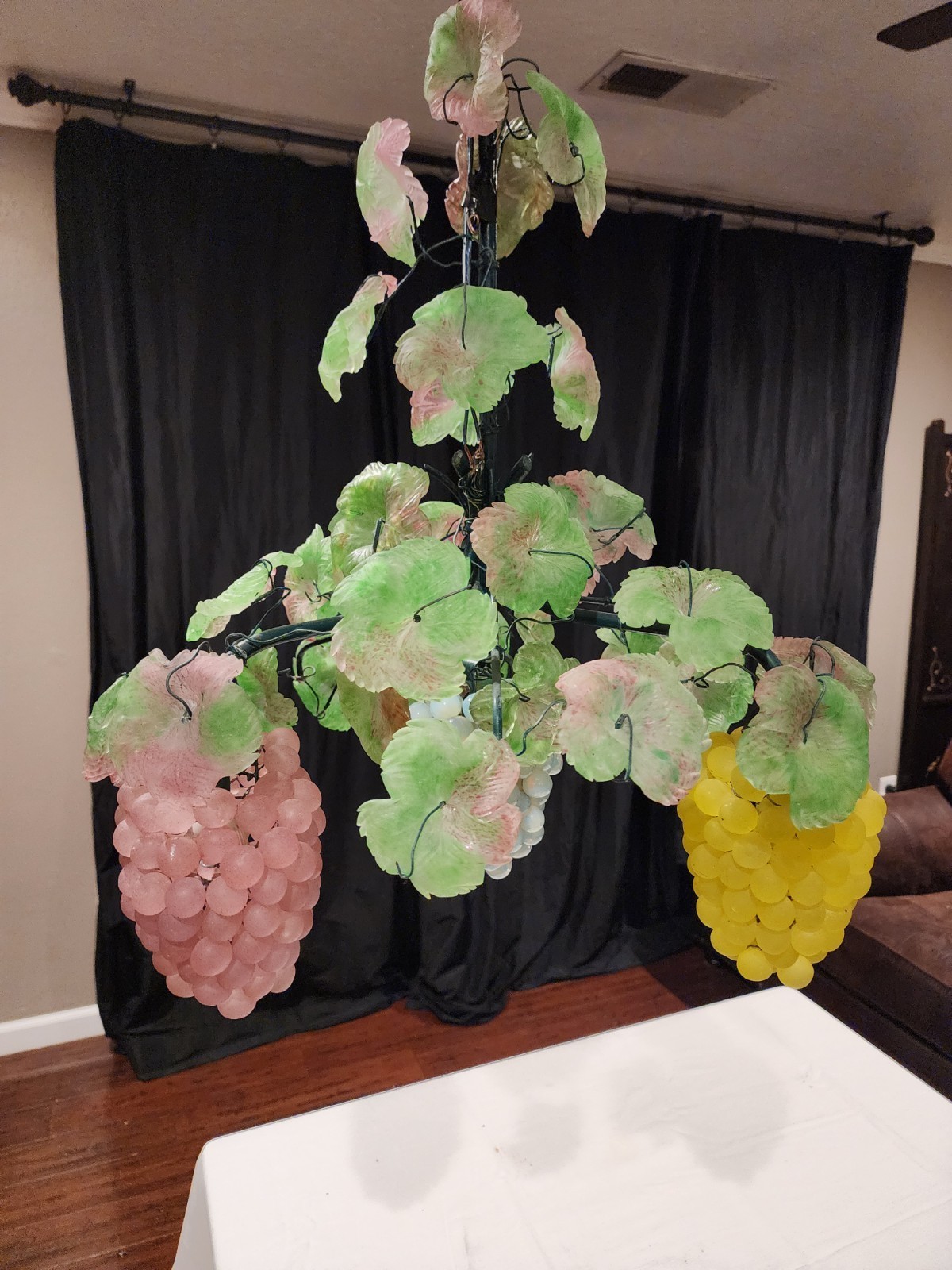 Glass Grape Cluster Murano Hanging Lamp Chandelier Decoration