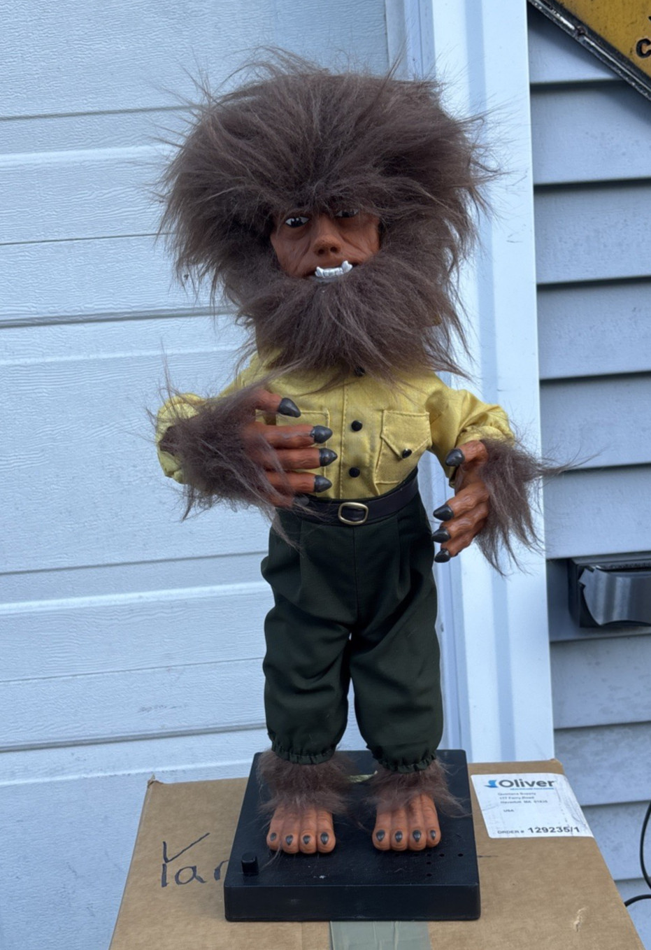 Vtg Wolfman TELCO Universal Studios Monsters Motion-ette Halloween Animatronics