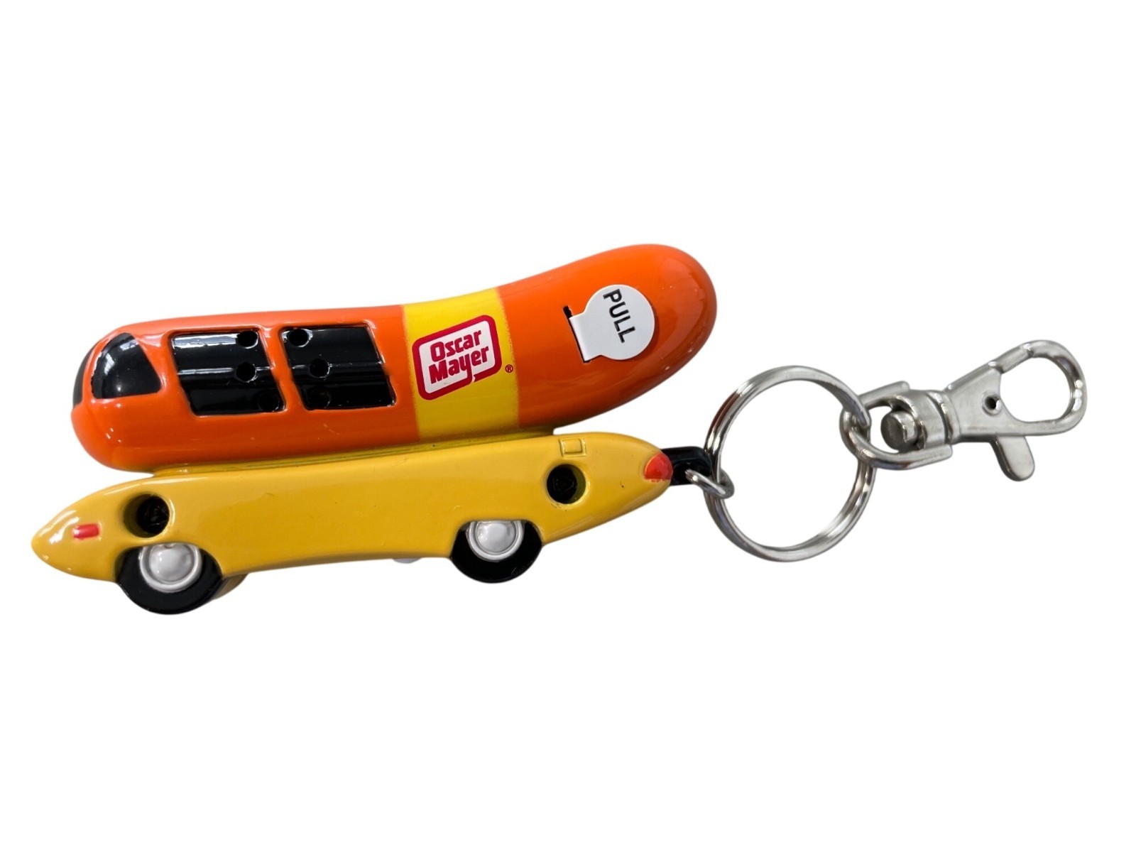 Oscar Mayer Wienermobile Keychain Toy 2005 Orange Plays Jingle Collectible NEW