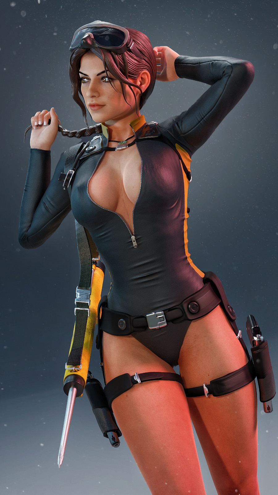 Lara Croft | 1/6 Scale Resin Kit | Quest for Avalon – Diving Gear (Unpainted)