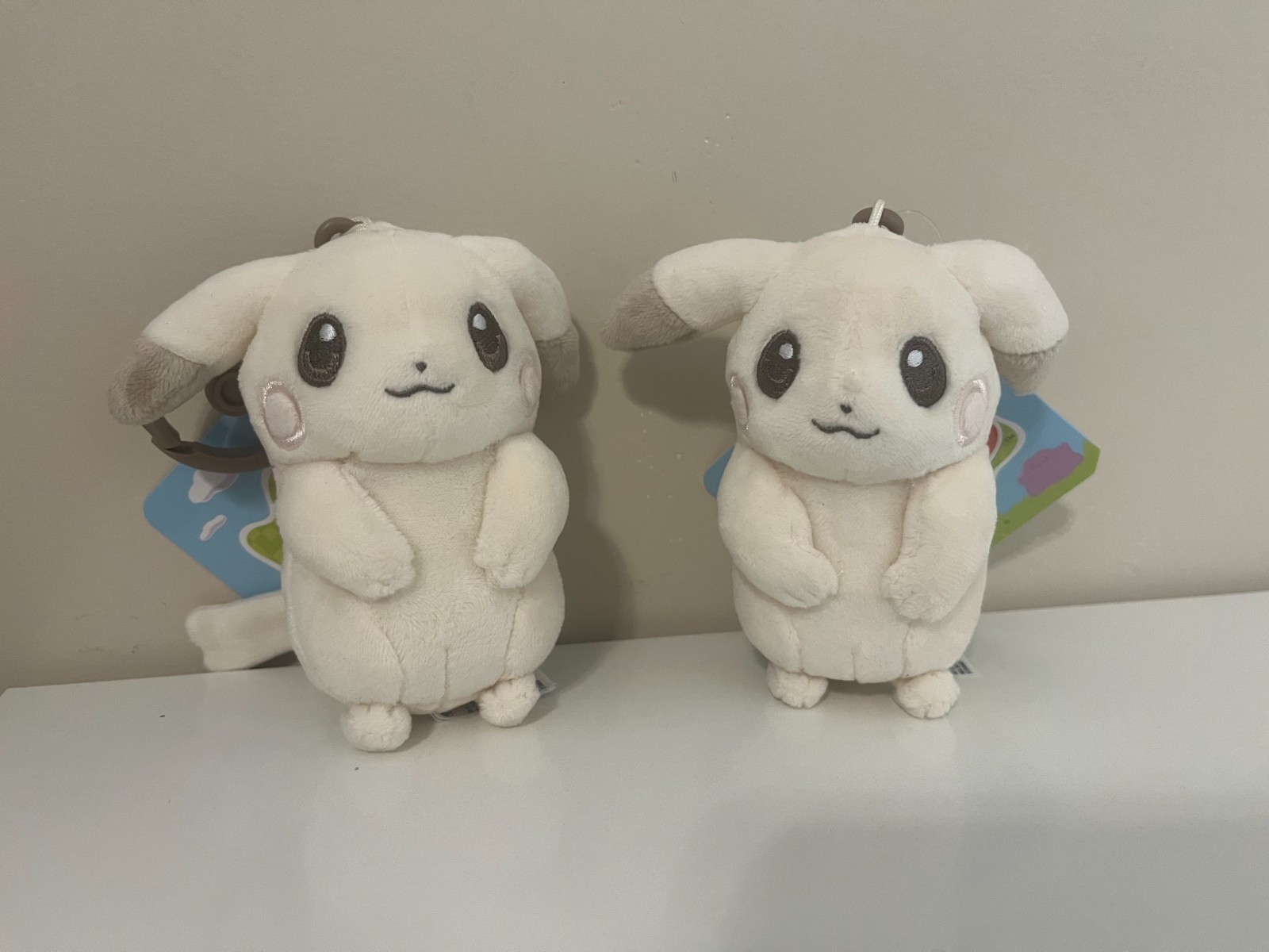 Pokemon Center Pokopia Peakychu Carabiner Mascot Plush Keychain