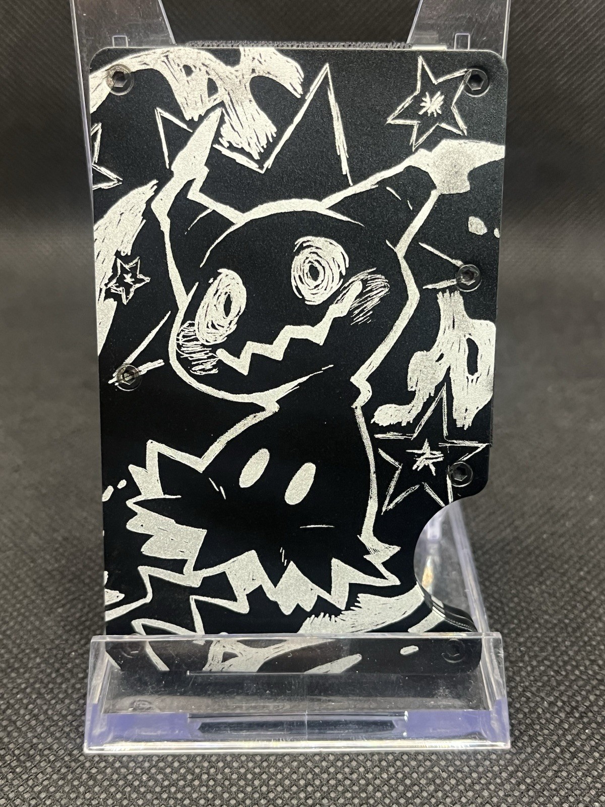 Mimikyu Pokemon Metal Minimalist Wallet Card Case