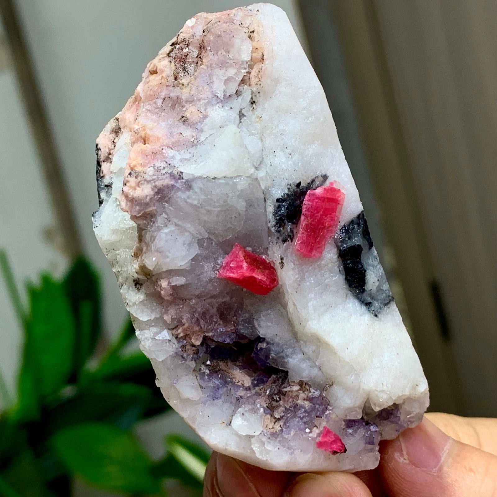 123G Natural Rhodochrosite amethyst Crystal Specimen Healing- Museum Grade