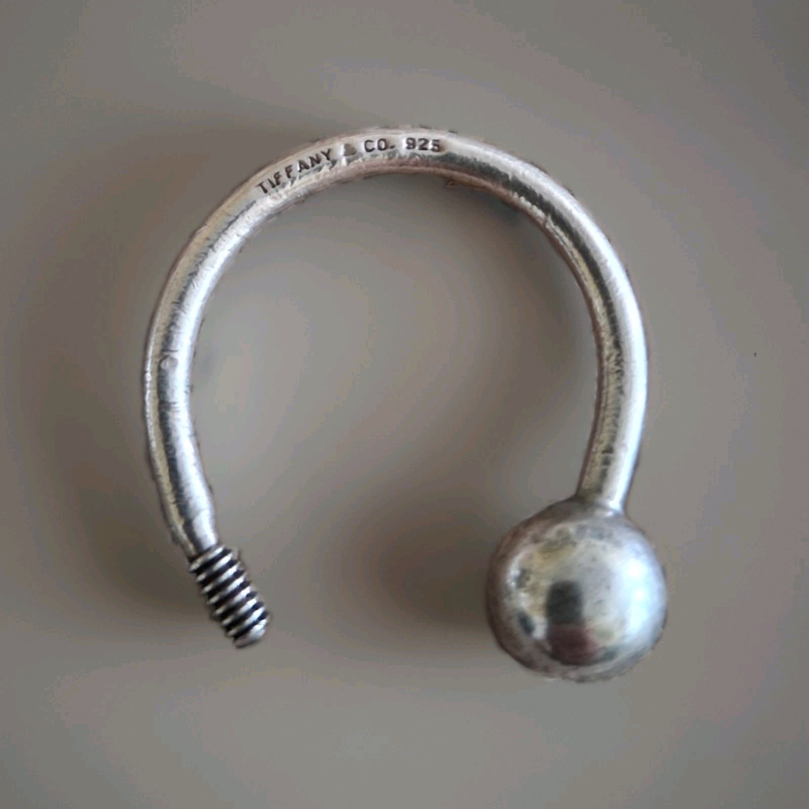 Vintage Tiffany & Co. Sterling Silver 925 Horseshoe Key Ring Pair - AS IS PARTS