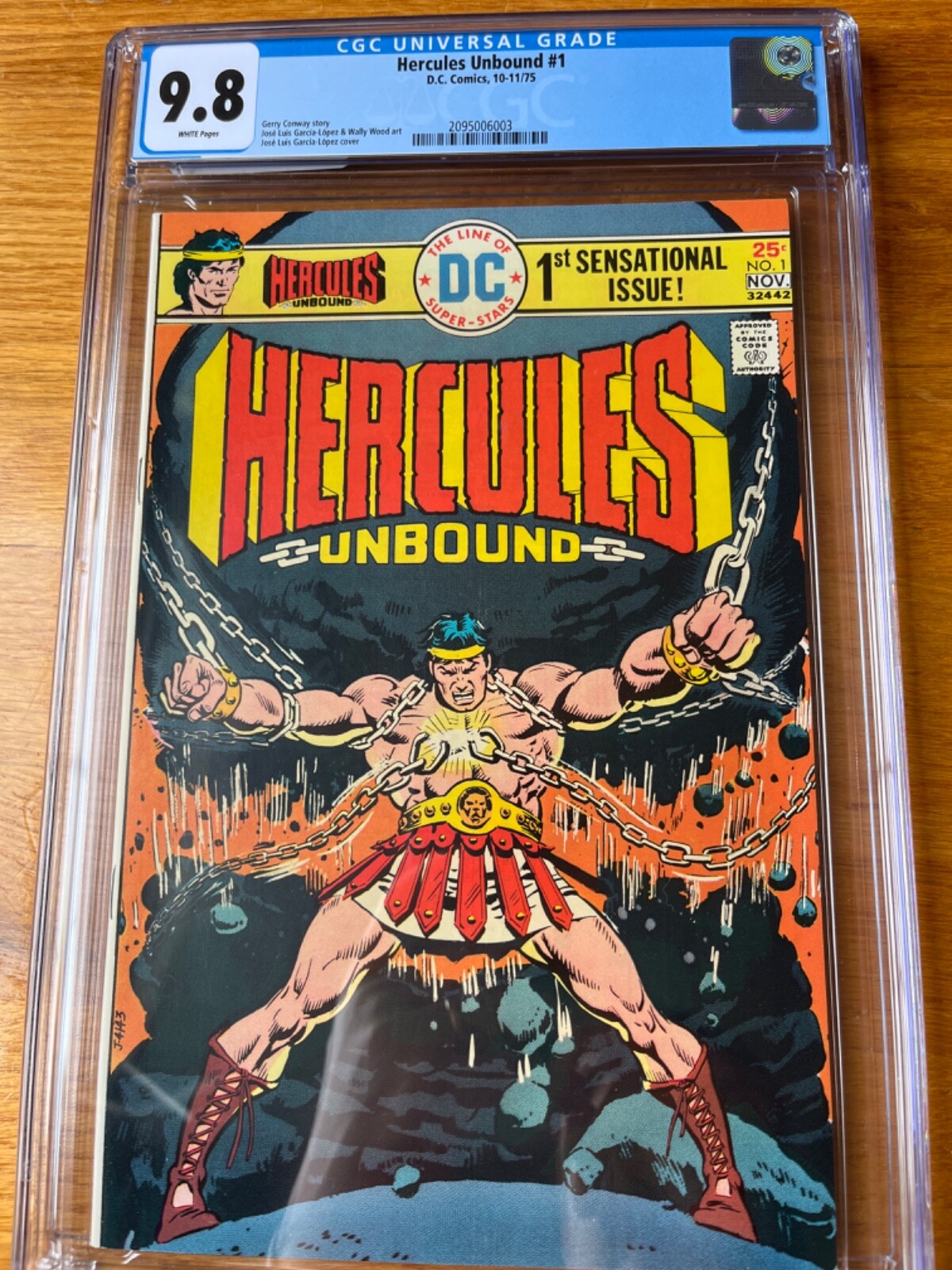 1975 Hercules unbound #1 CGC 9.8 ** LOW POP