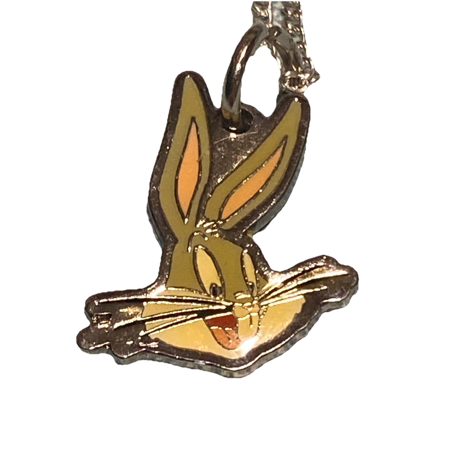 Vintage 1998 Bugs Bunny Necklace 18”Looney Tunes Warner Bros Cartoon  L 15 NEW