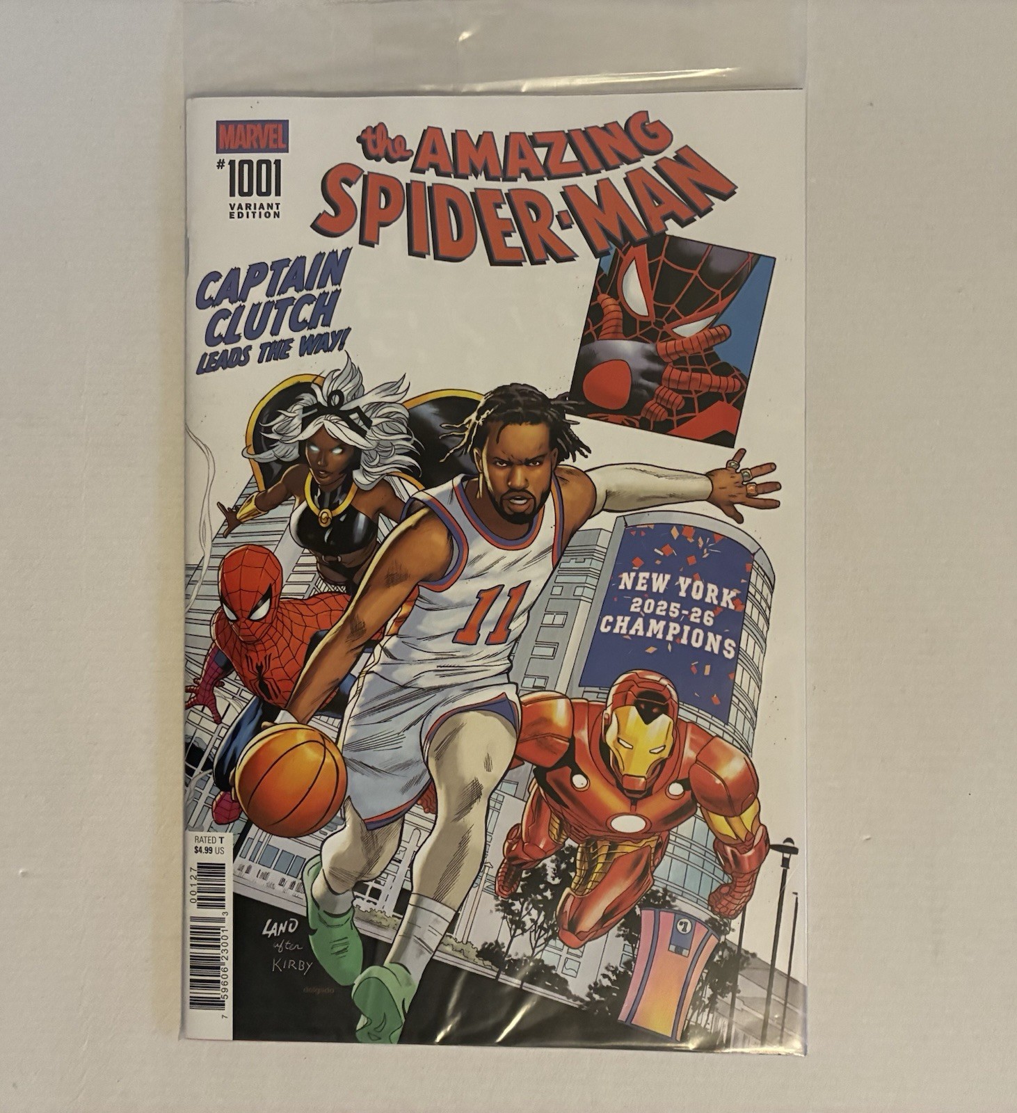 AMAZING SPIDER-MAN #1001 JALEN BRUNSON NY KNICKS NYCC EXCLUSIVE NM 2026 IN-HAND