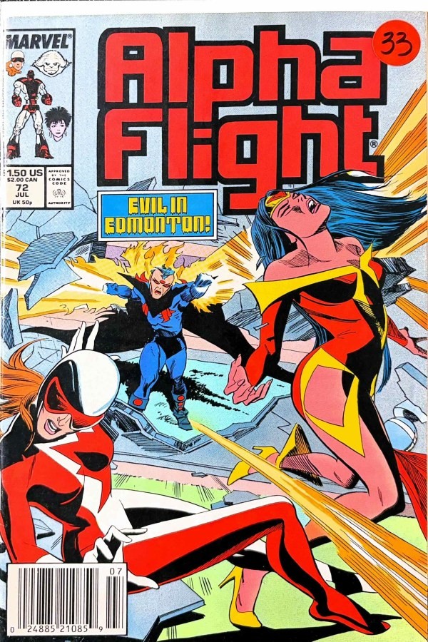 Alpha Flight #72 (1989) Marvel First Print Comic