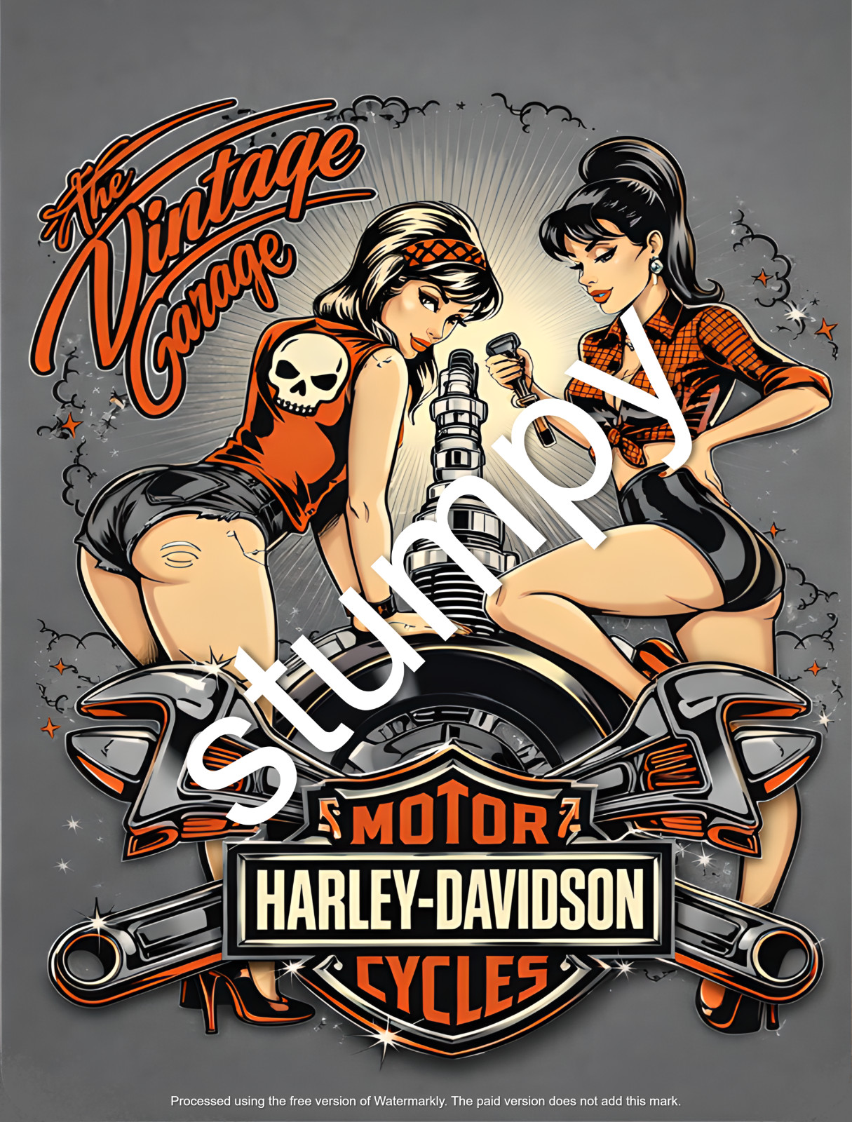 Vintage Garage Harley Davidson Motor Cycles Metal  Sign 9