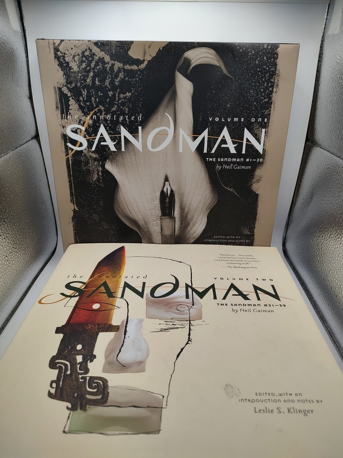 Annotated Sandman Volume 1 & 2 DC VERTIGO COMICS HARDCOVER LOT NEIL GAIMAN