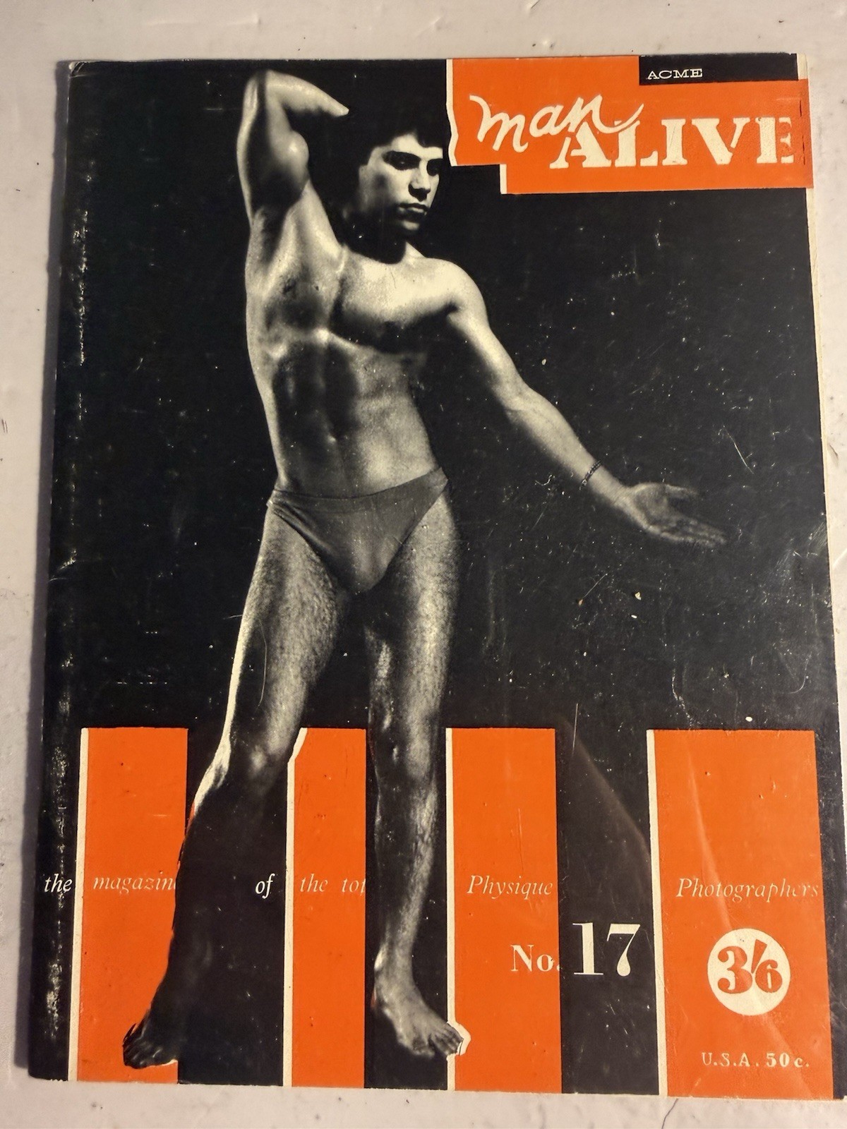 MAN ALIVE #17 1960’s VTG BRITISH PHYSIQUE PHOTOGRAPHY & ART MAGAZINE GAY INTRST