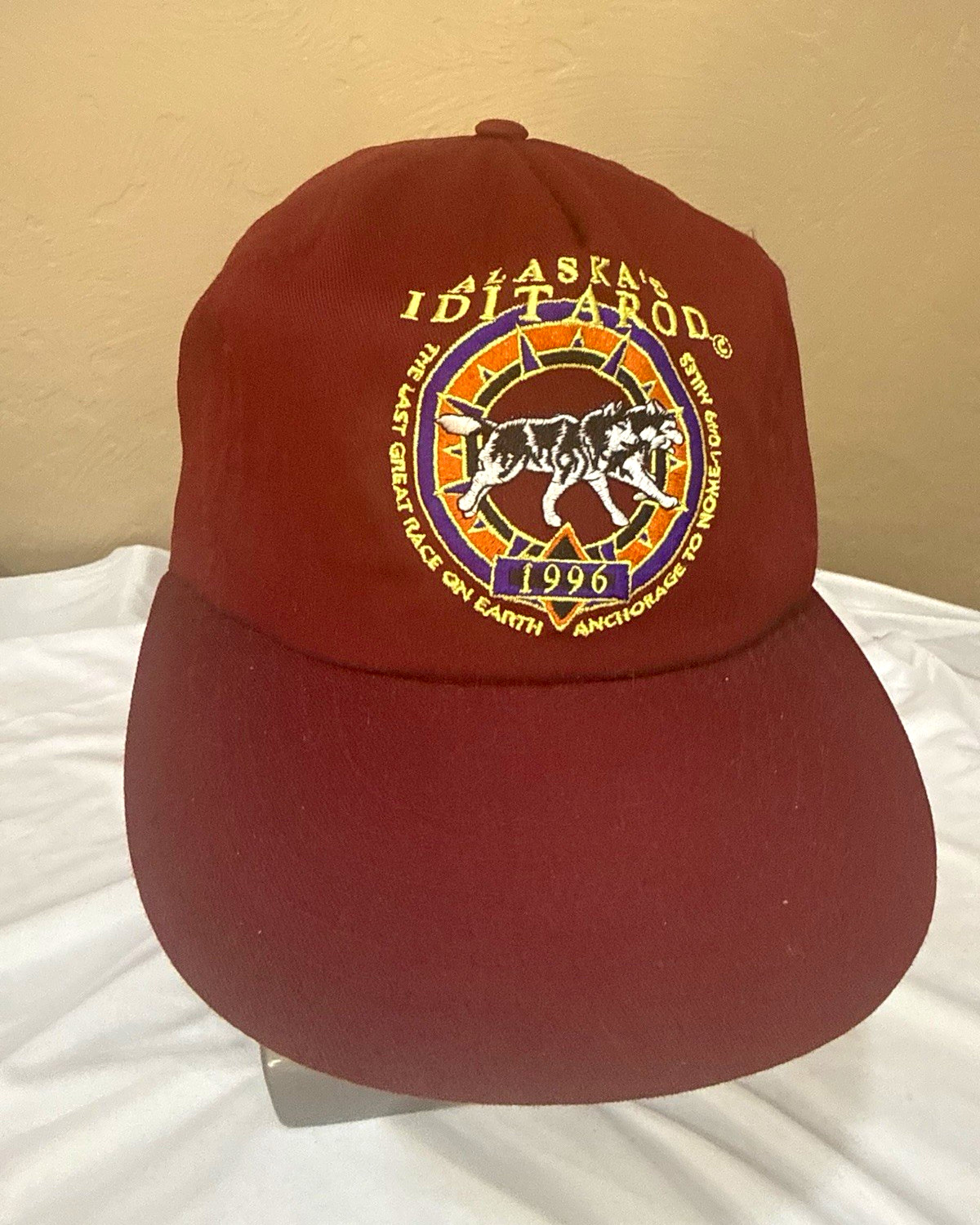 Vintage 1996 Alaska Iditarod Hat Snapback Sled Dog Race Arctic Circle Cap