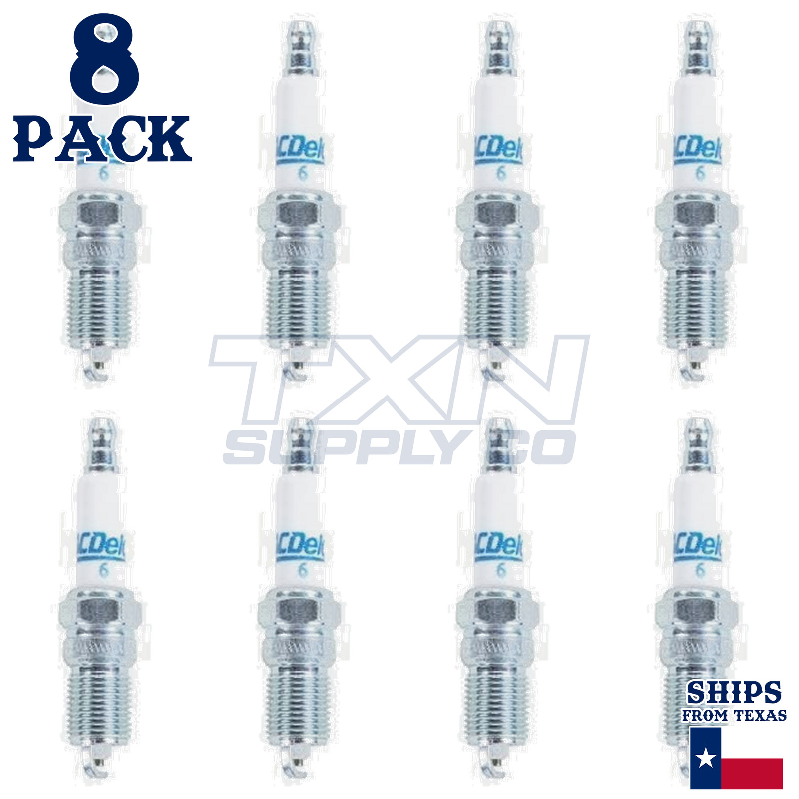 8 Pack GM ACDelco #6 RAPIDFIRE Platinum Spark Plugs