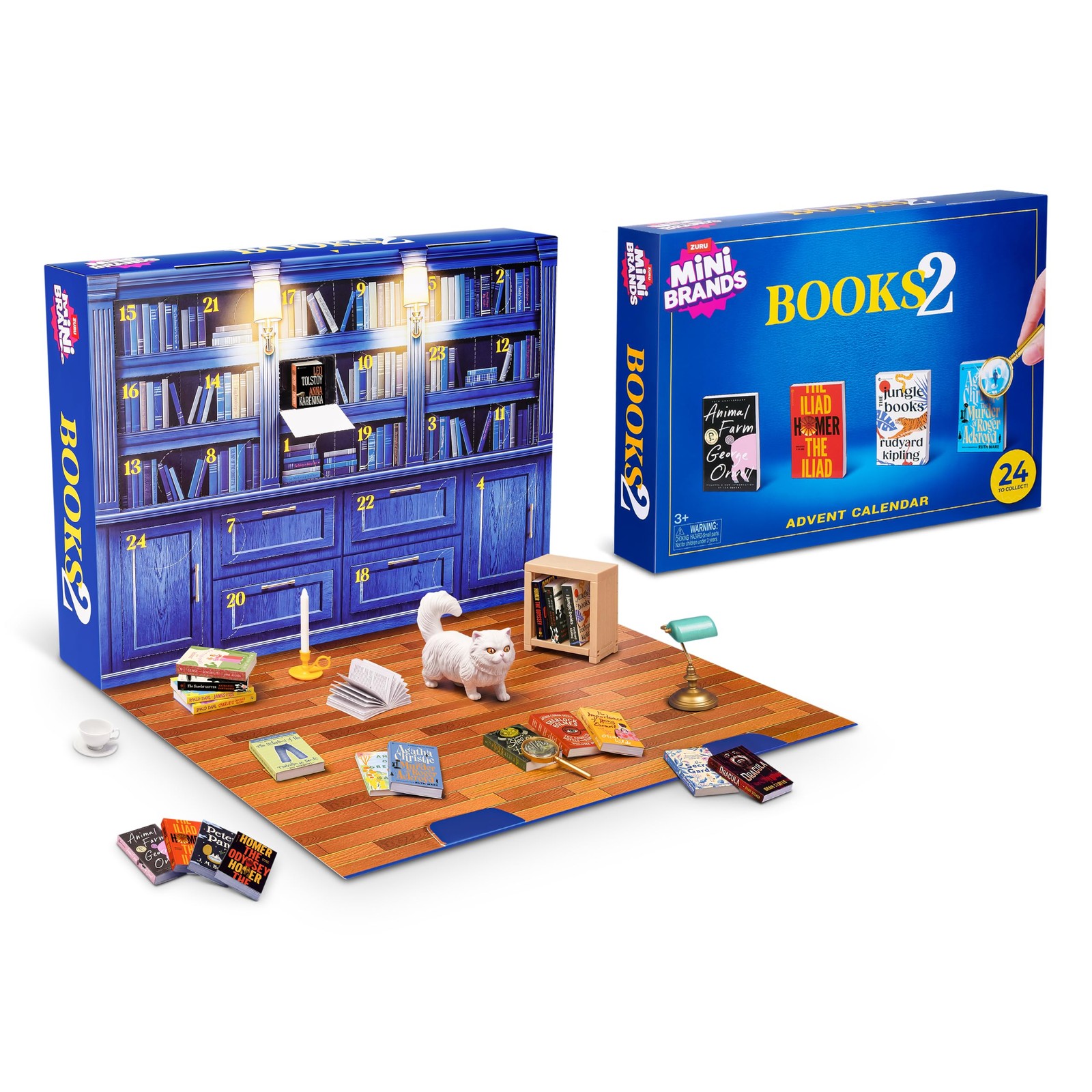 ZURU Mini Brands Book Advent Calendar 24 Surprises Mystery Toy Set FROM USA