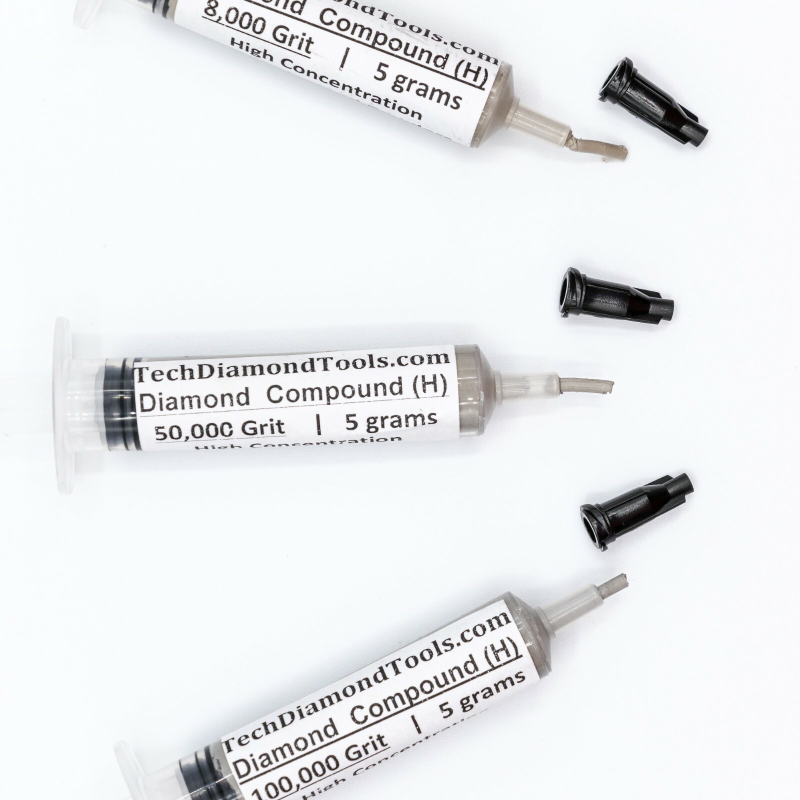 Diamond Polishing Pastes Kit (H) 3x5g, Size 200,000 100,000 50,000 Grit Mesh