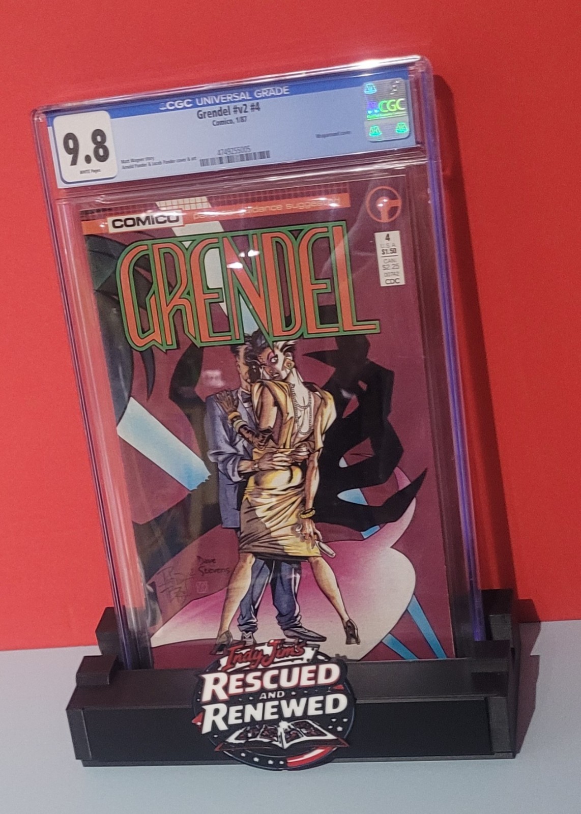 Grendel #4 (v2)  ***RARE 9.8 1ST PRINT***.( Comico 1/87)