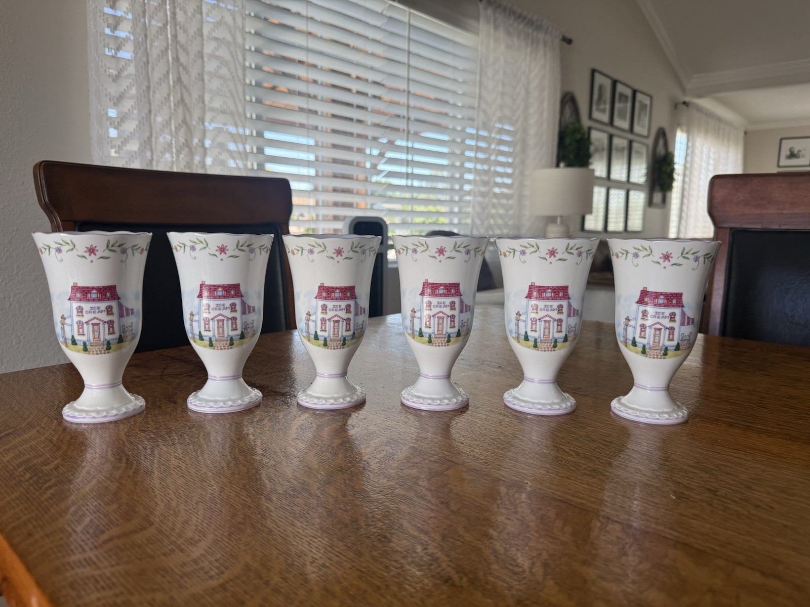 Vintage Lenox Village 🏠 Parfait Cups Set Of 6