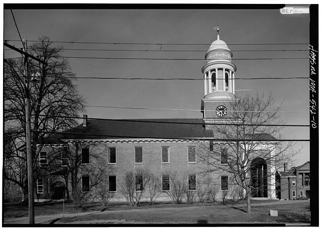 Lancaster MA First Parish Church Town Green 1900s West Elevation Clock Tower