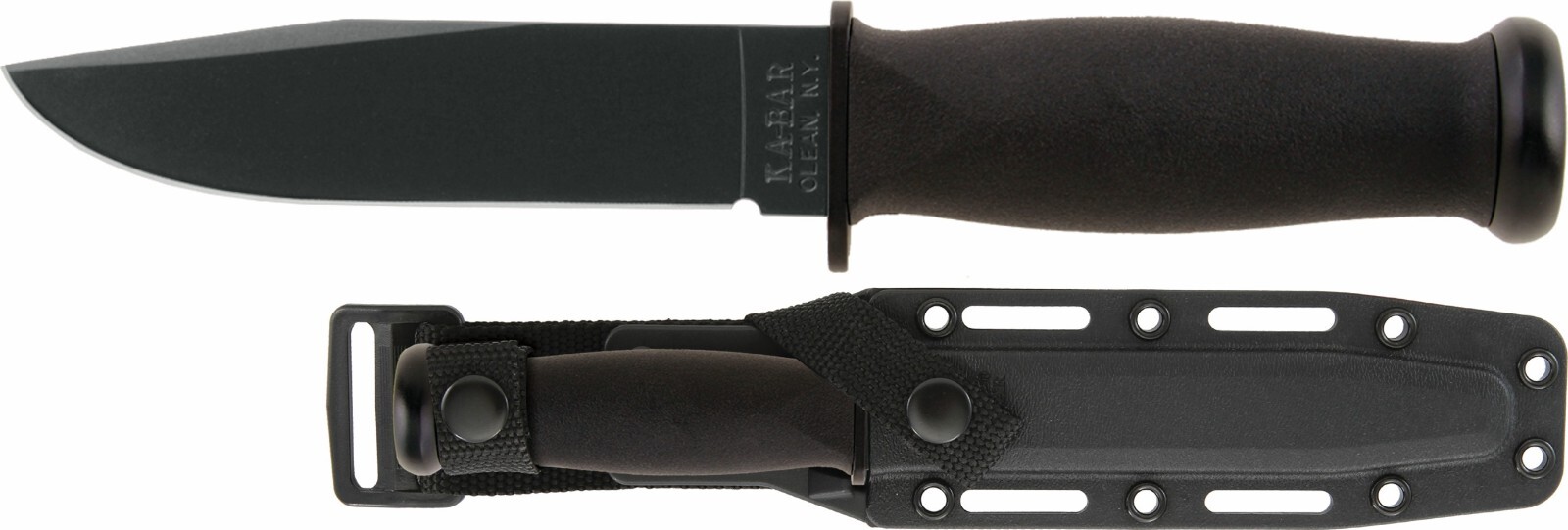 KA-BAR 2221 US Navy Fighting Knife - Tactical Combat Fixed Blade with Sheath
