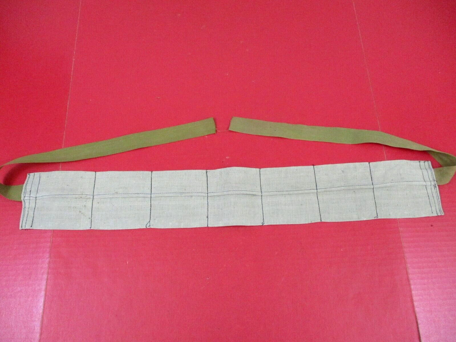 WWII Era Turkish Army Cloth Bandolier for 8mm Mauser Rifle - XLNT