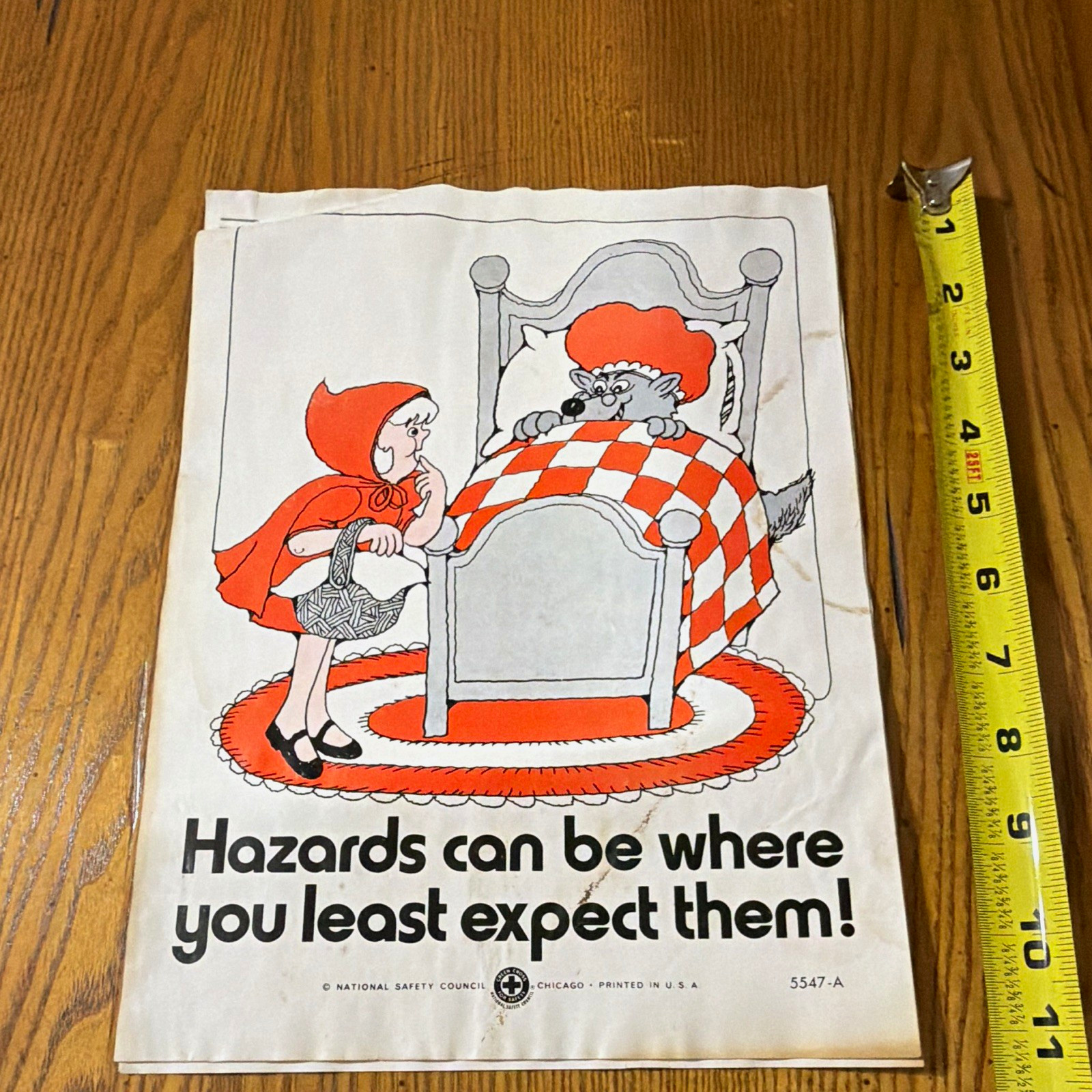 Vintage 1950s-60s National Safety Council Safety Posters Lot of 4